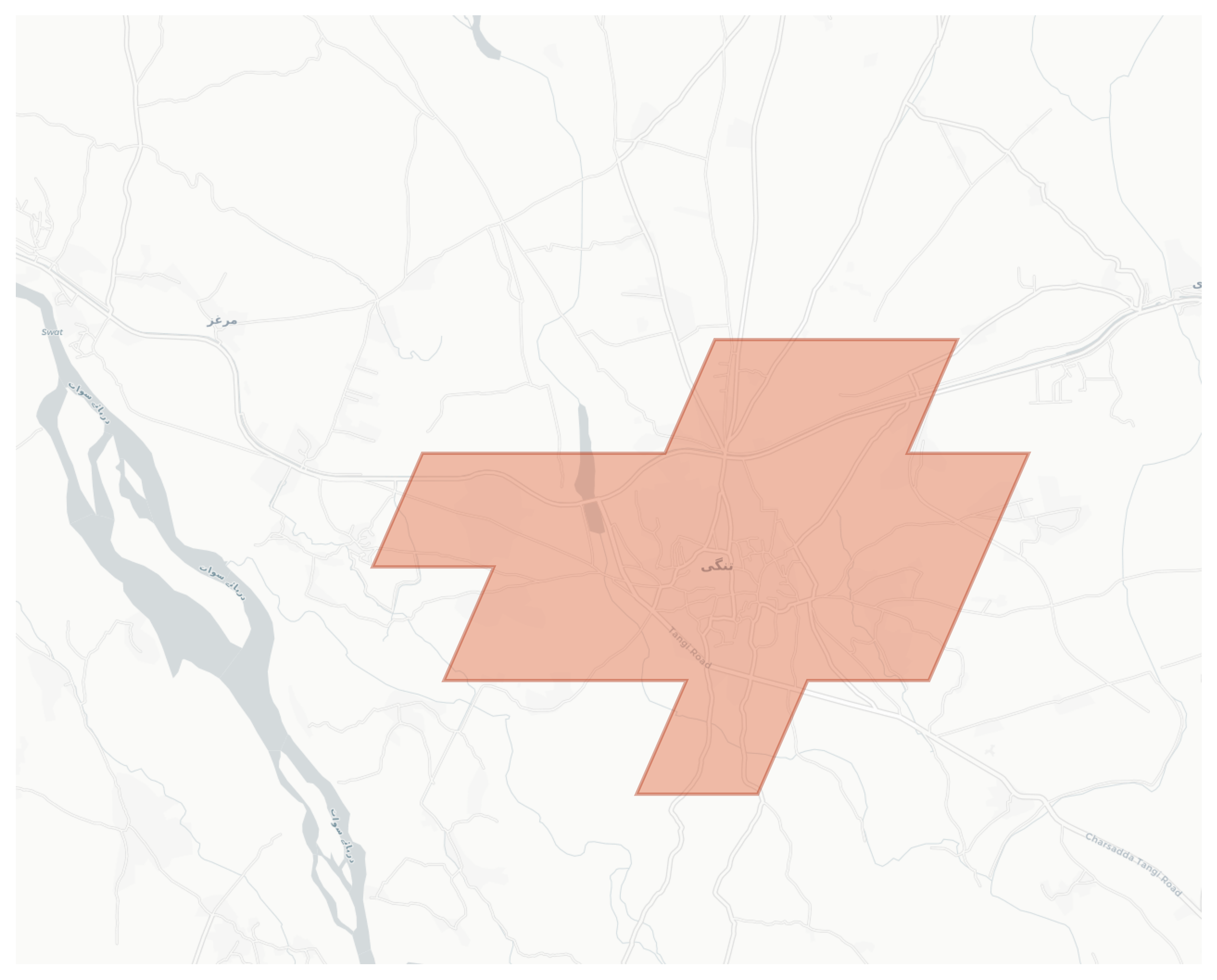 Tangi geographic map