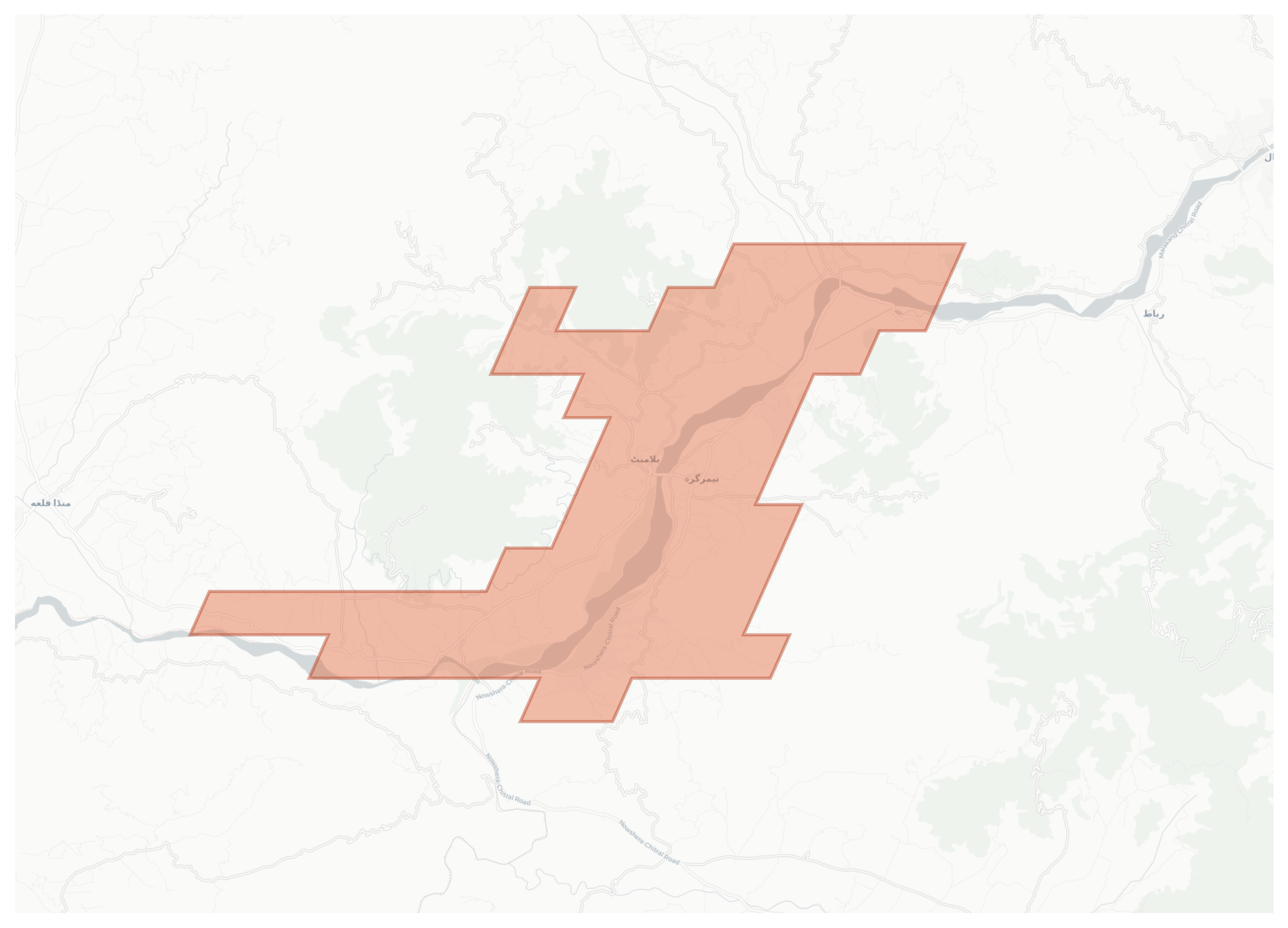 Timergara geographic map