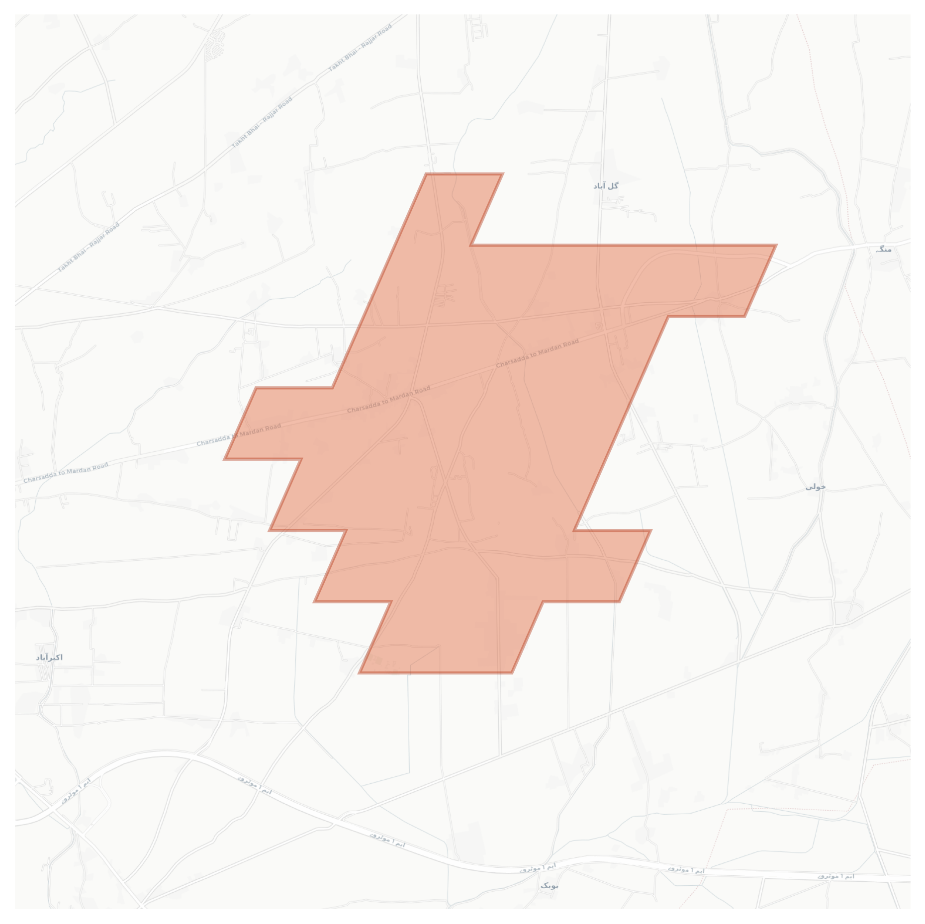 Wardaga geographic map