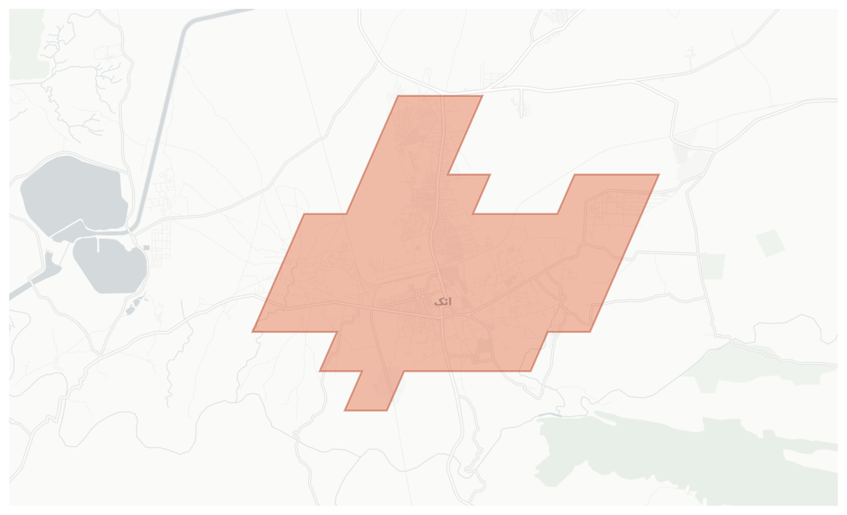 Attock geographic map