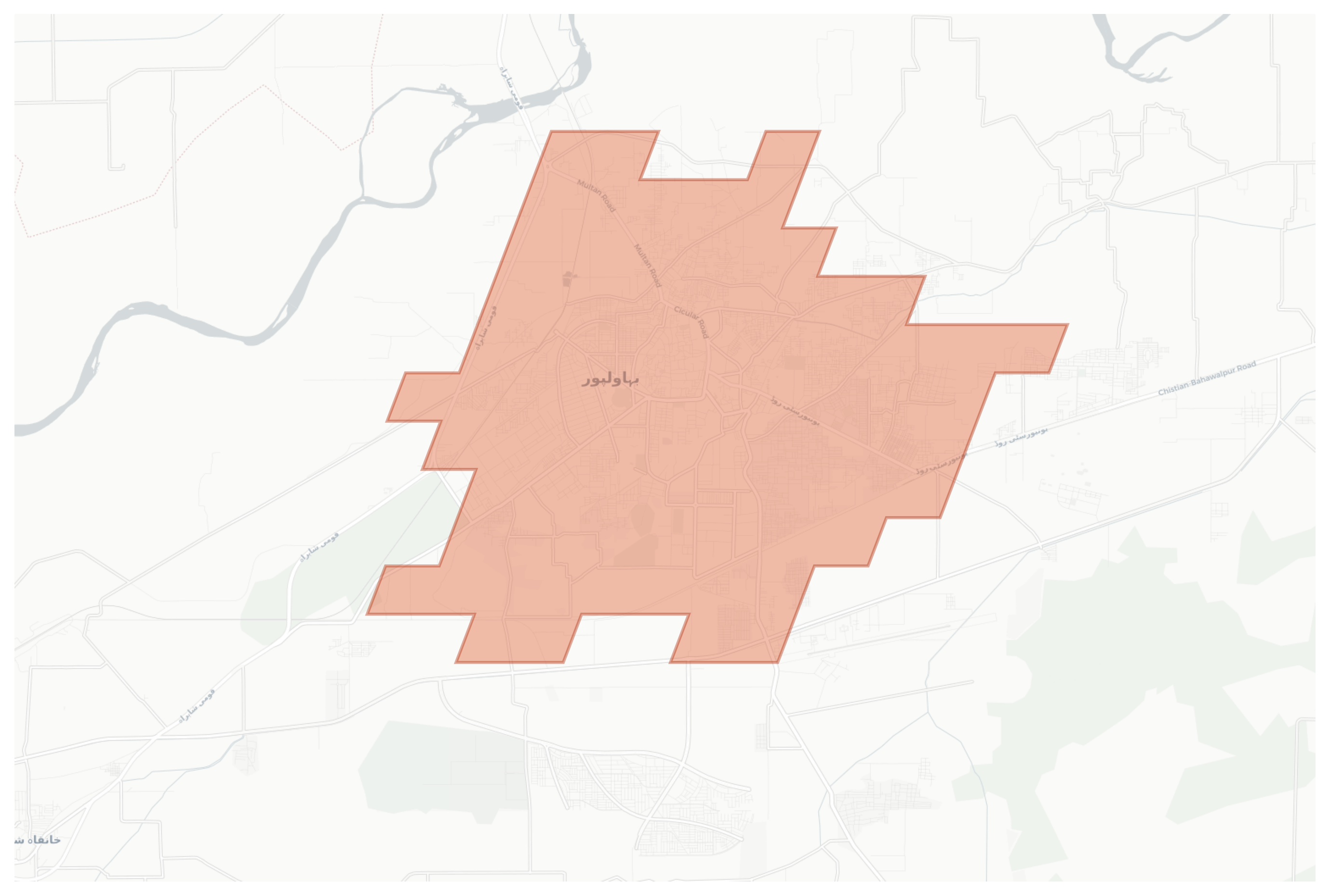 Bahawalpur geographic map