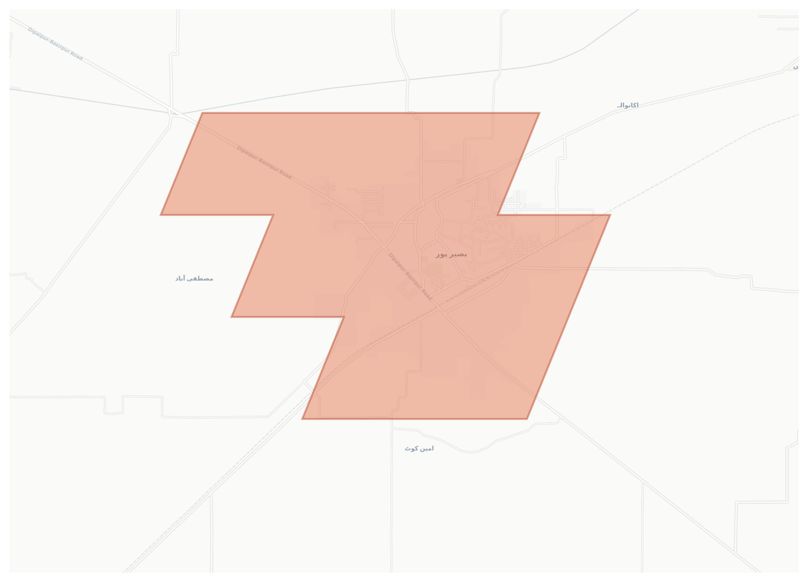 Basirpur geographic map