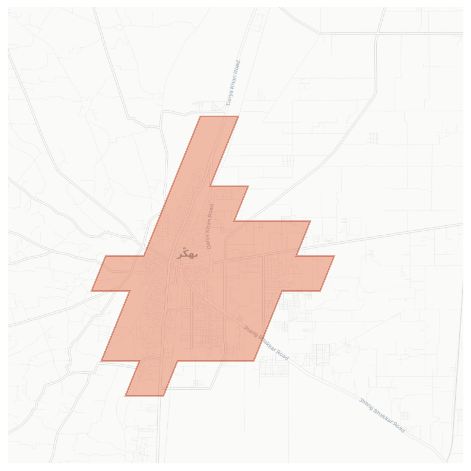 Bhakkar geographic map