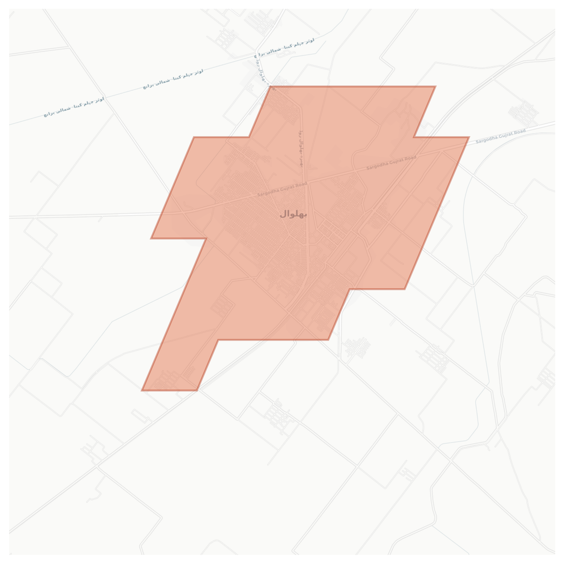 Bhalwal geographic map