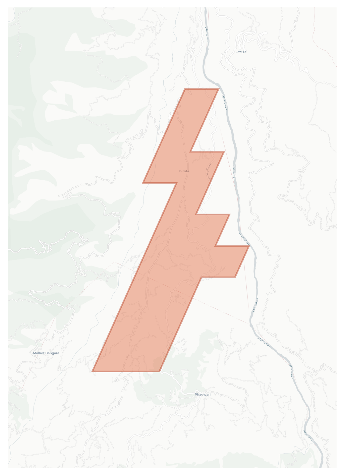 Birote geographic map