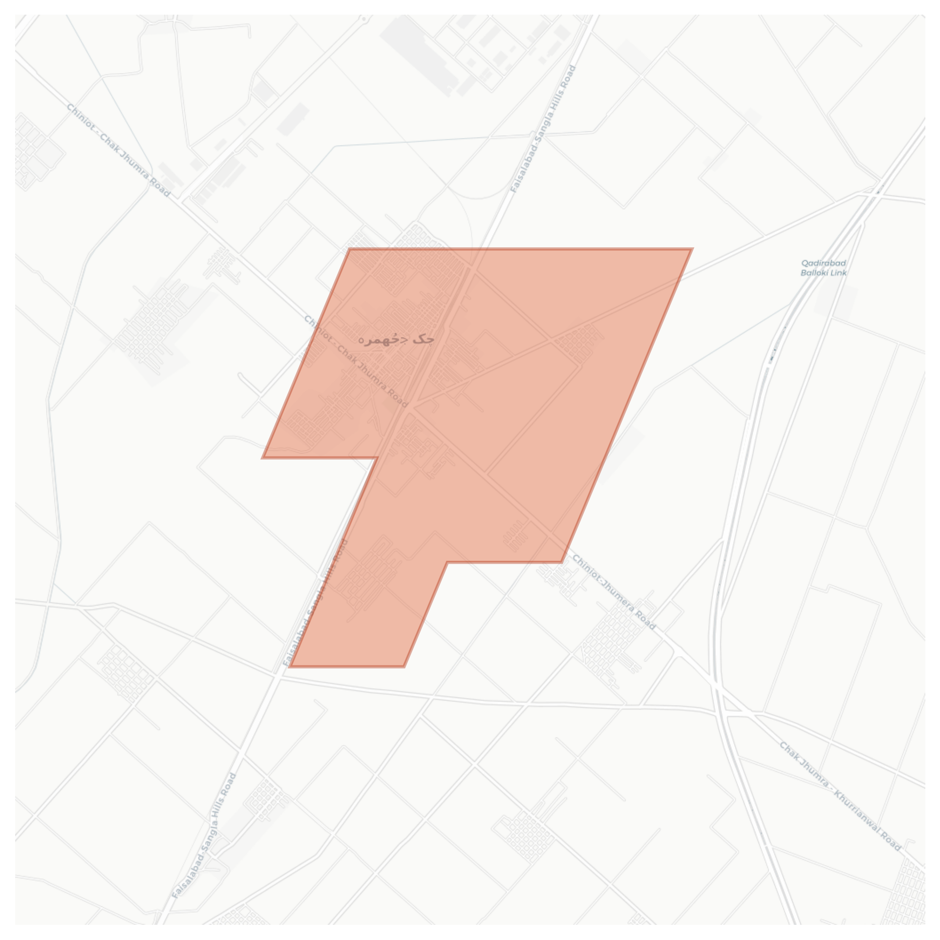 Chak Jhumra geographic map