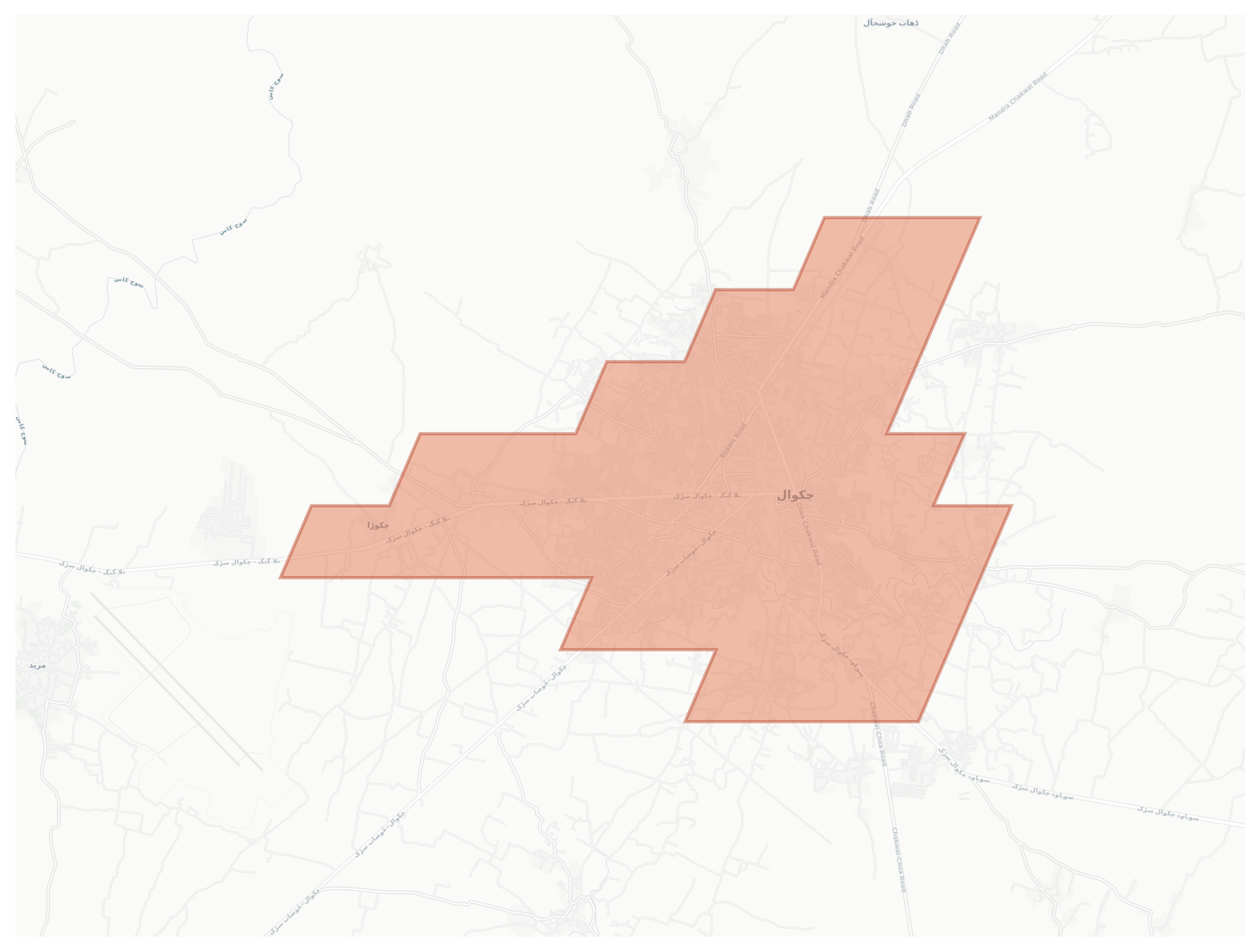 Chakwal geographic map