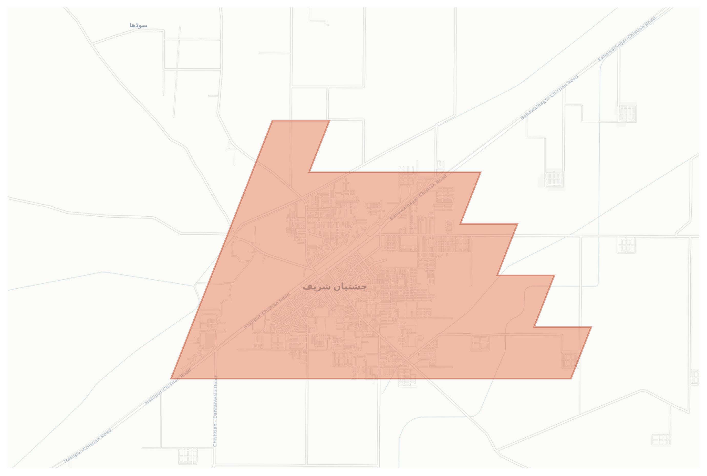 Chishtian Sharif geographic map