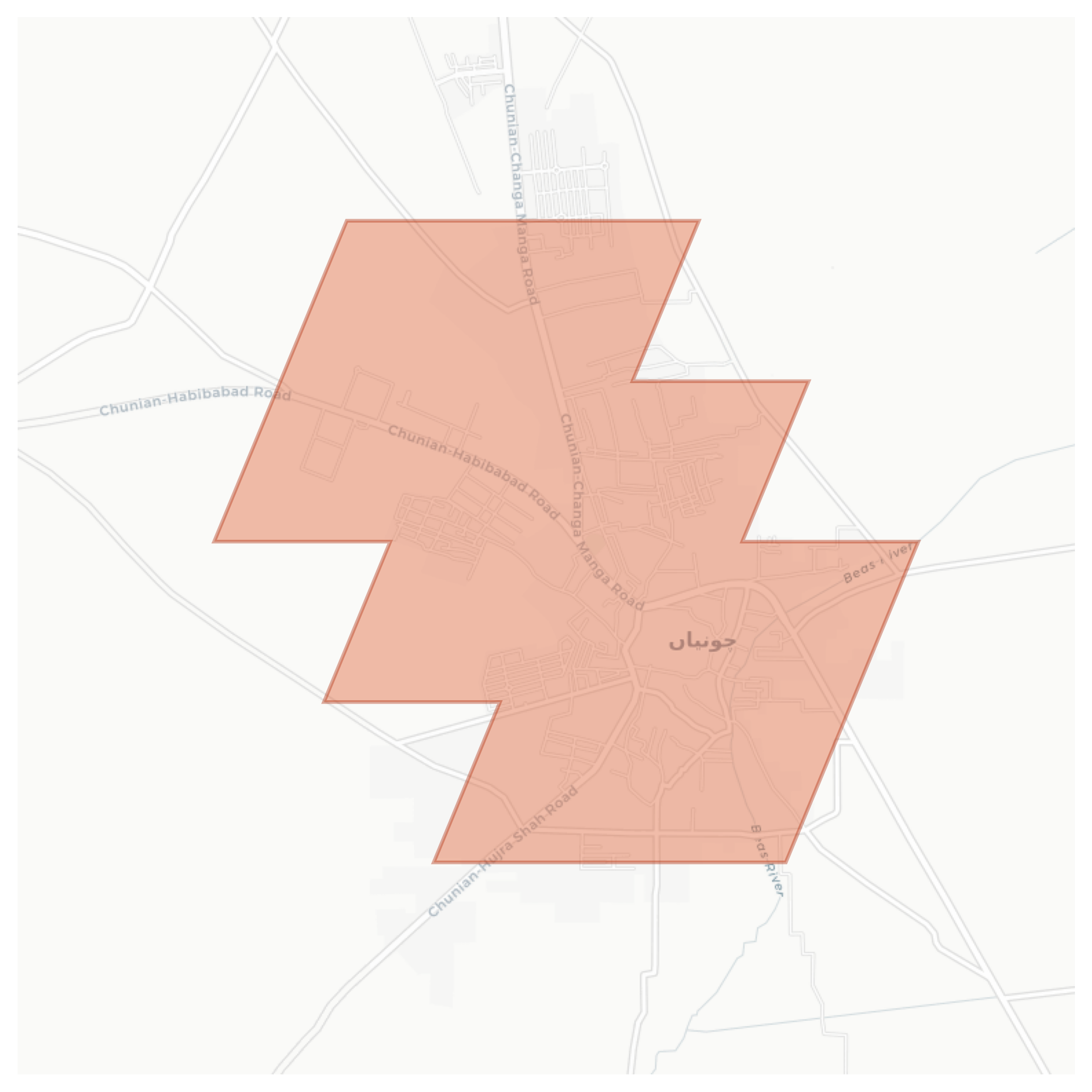 Chunian geographic map
