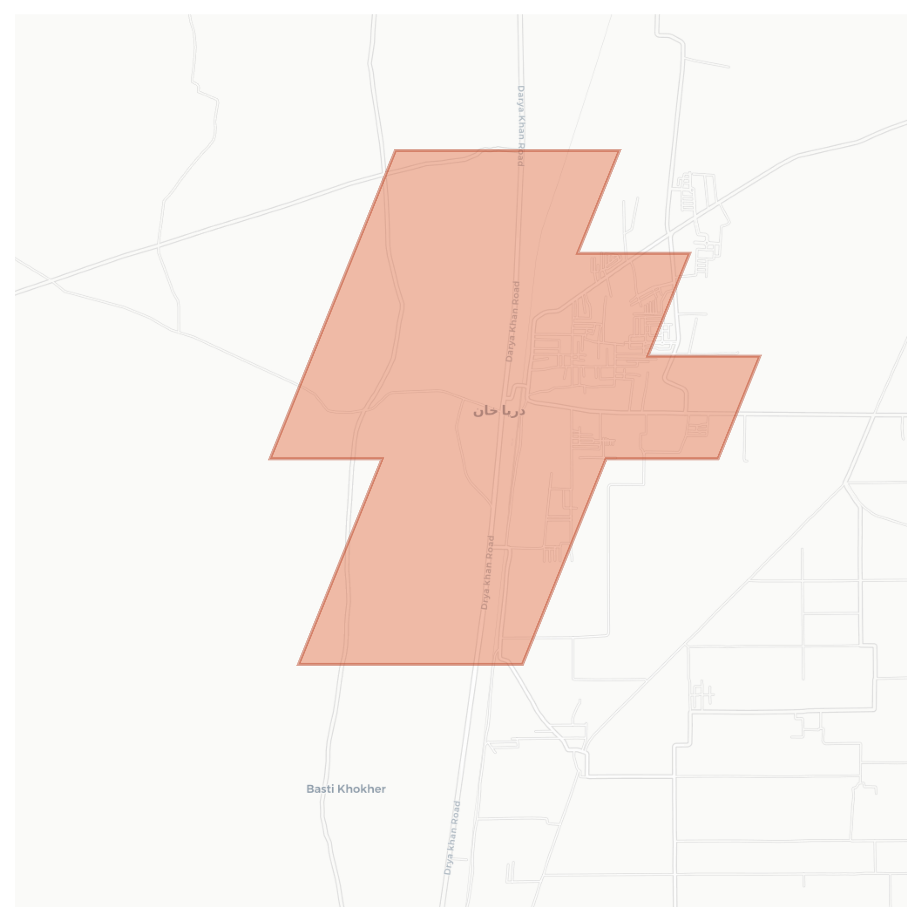 Darya Khan geographic map