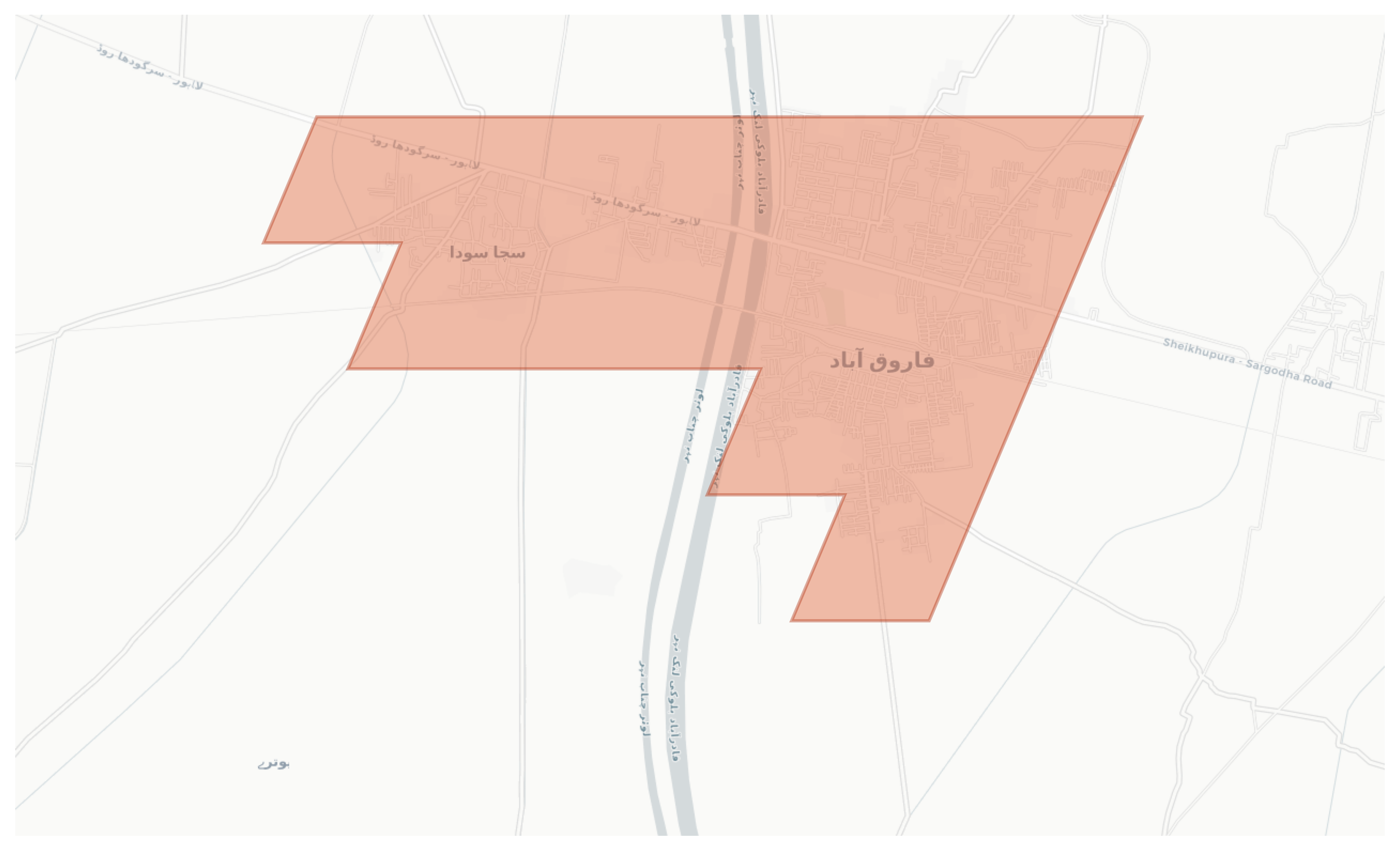 Farooqabad geographic map