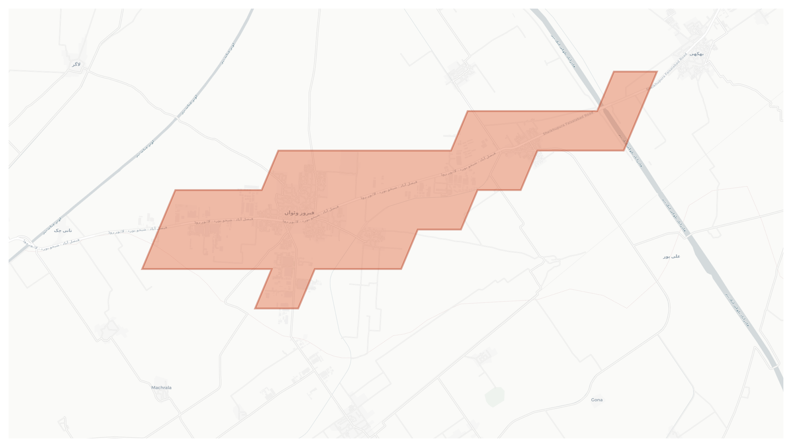 Feroze Wattwan geographic map