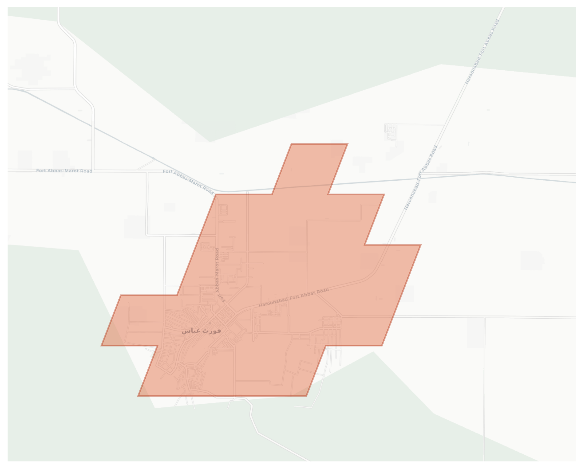 Fort Abbas geographic map