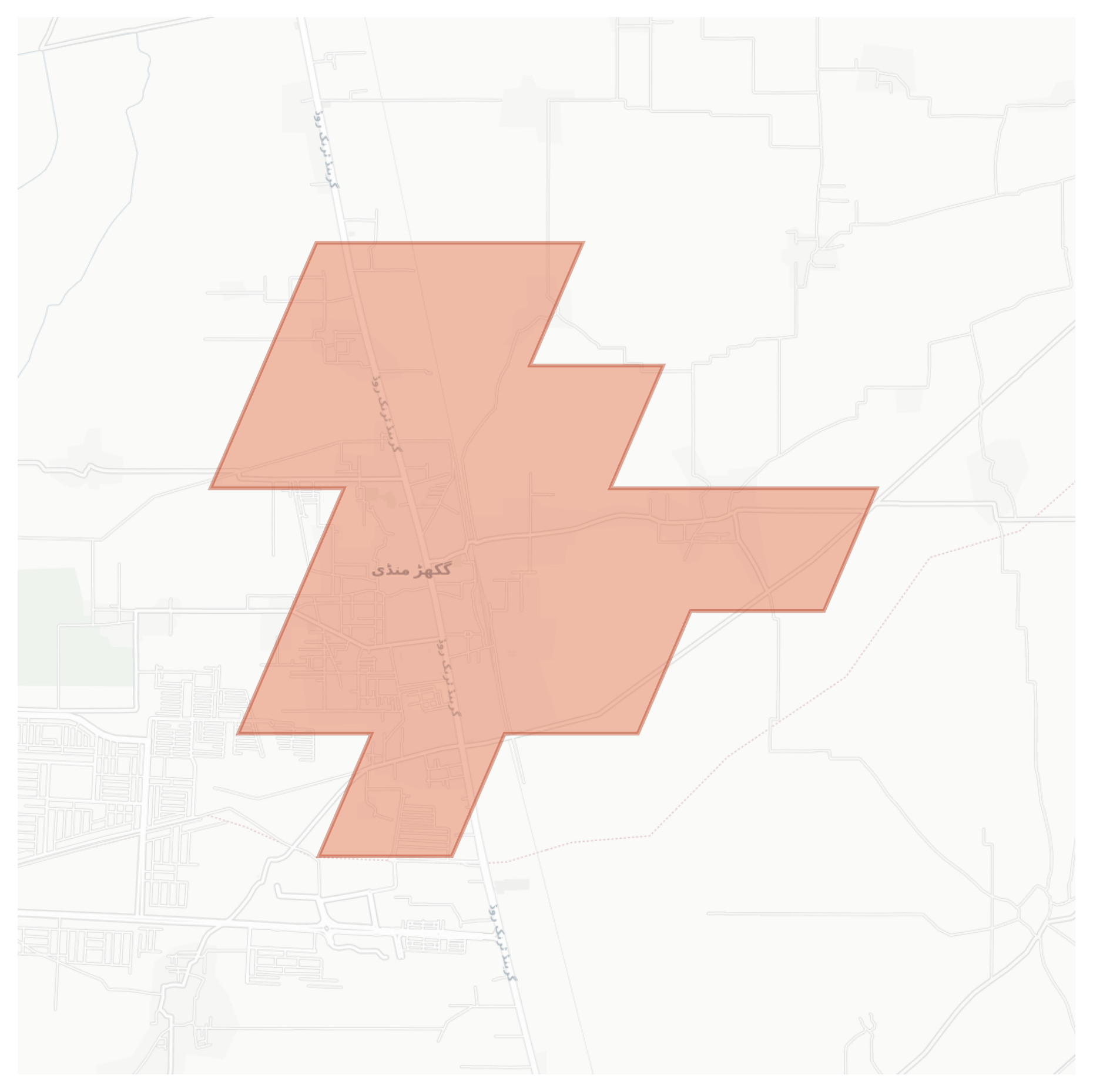 Ghakhar Mandi geographic map