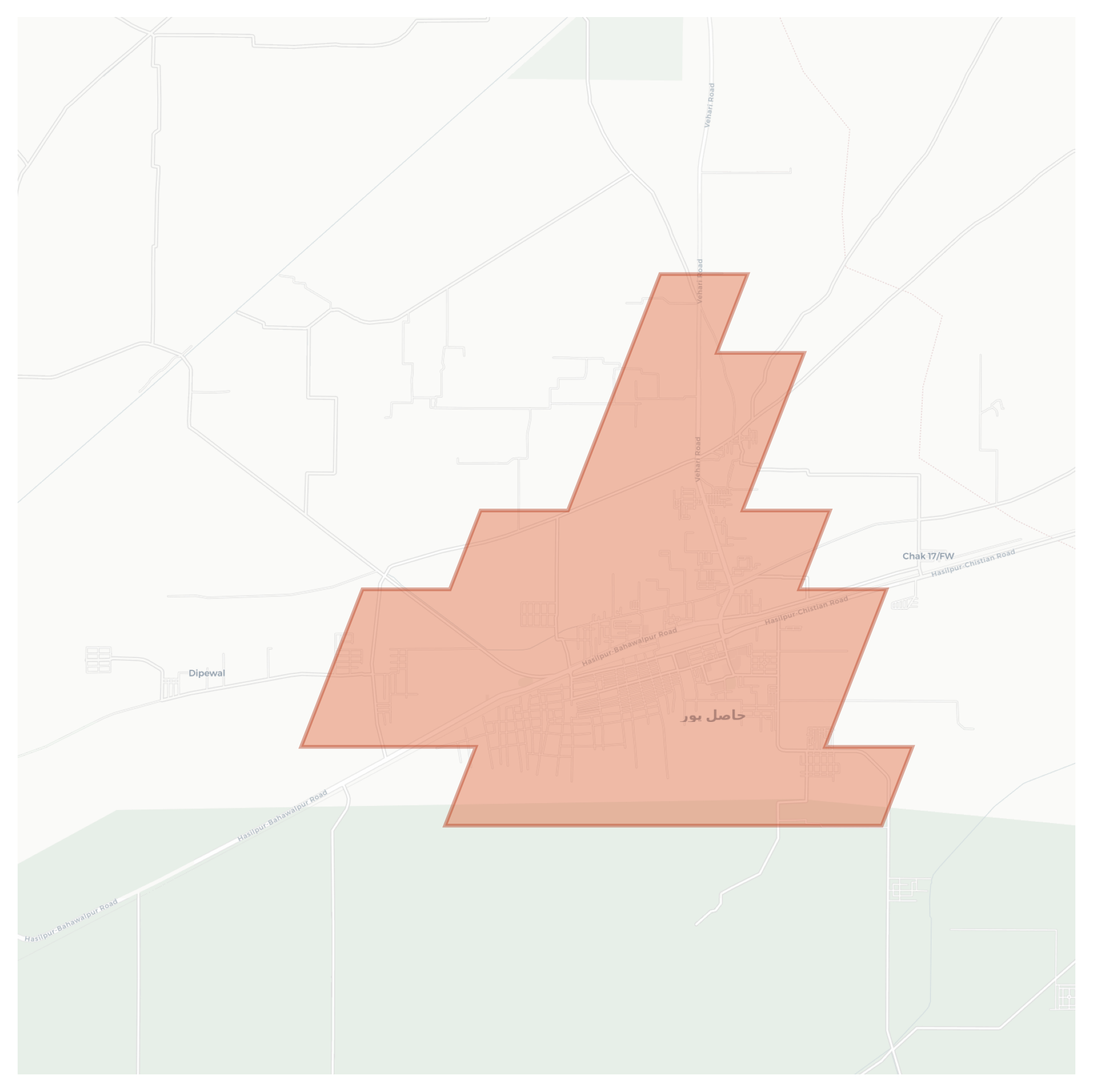 Hasilpur geographic map