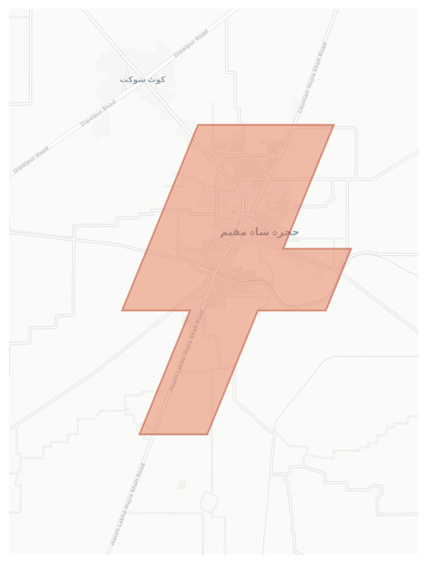Hujra Shah Muqeem geographic map