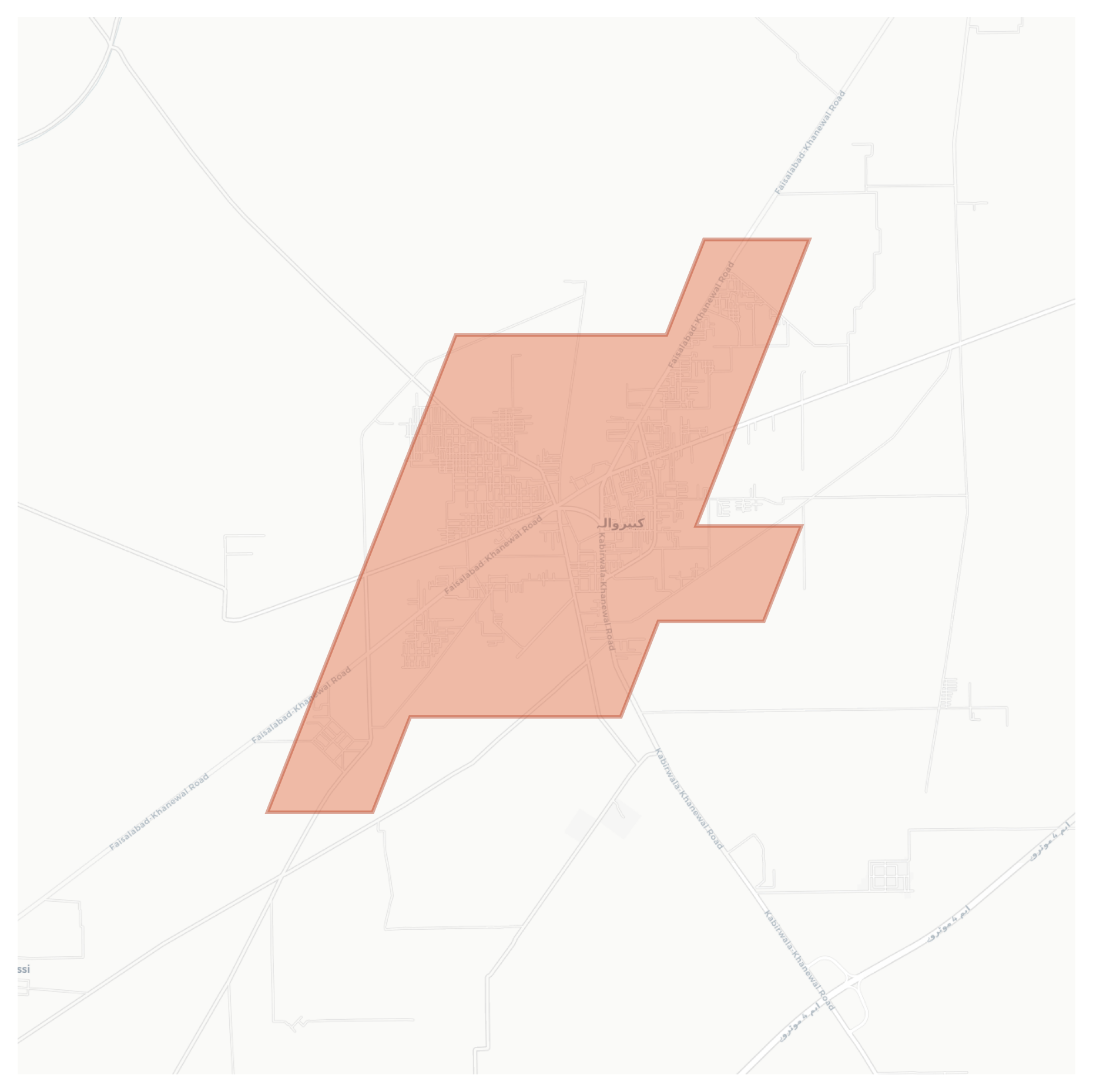 Kabirwala geographic map