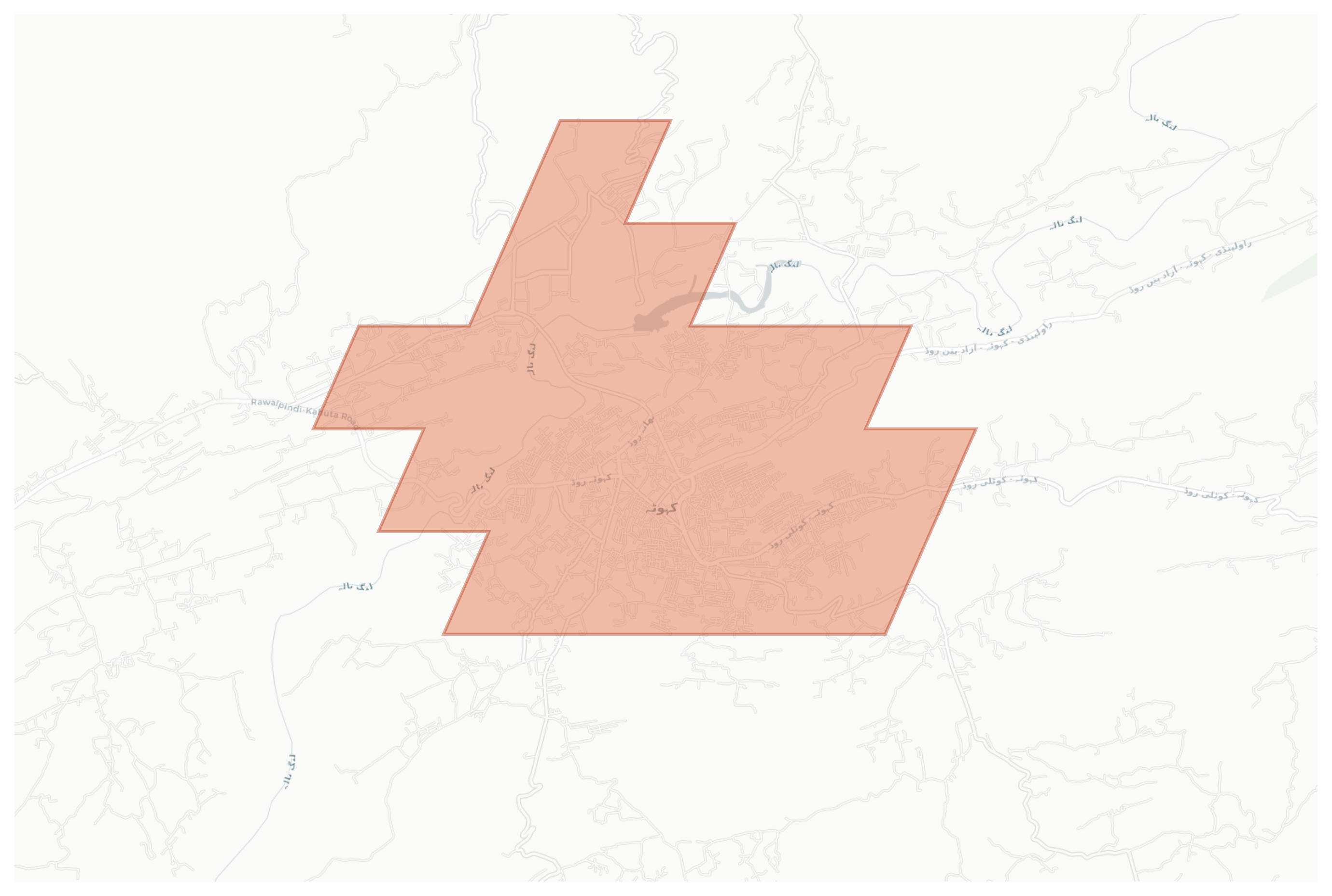 Kahuta geographic map