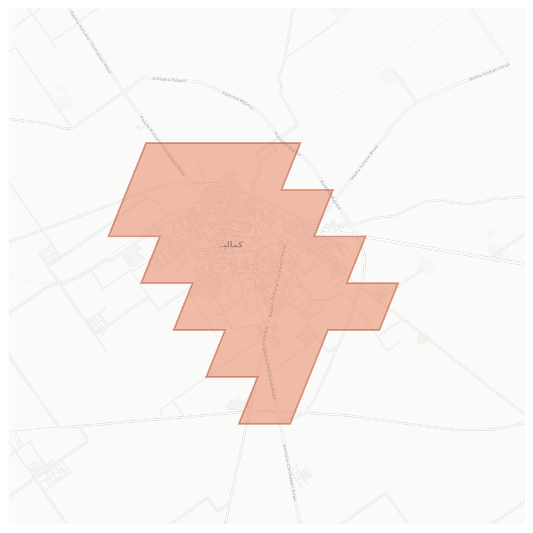 Kamalia geographic map