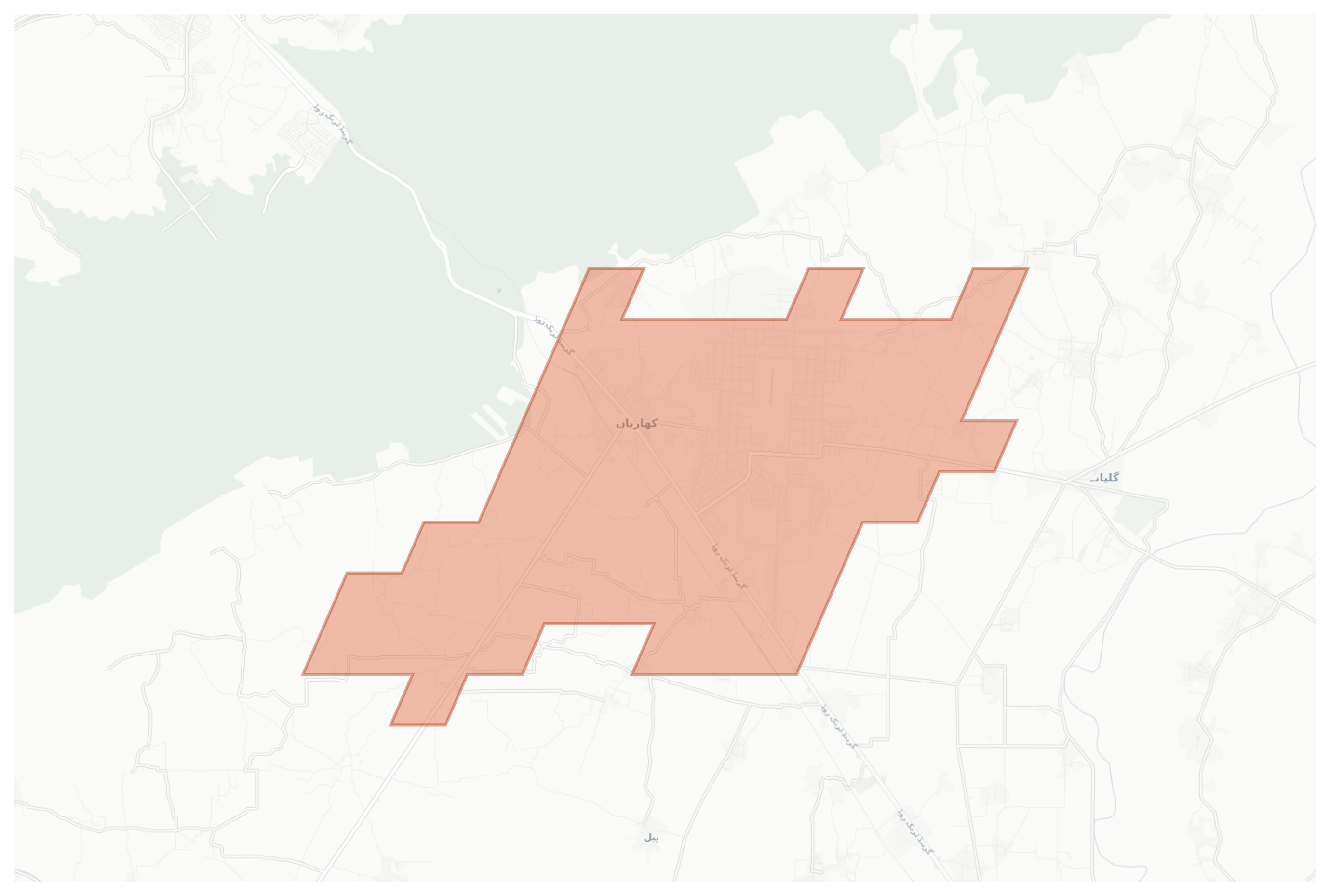 Kharian geographic map