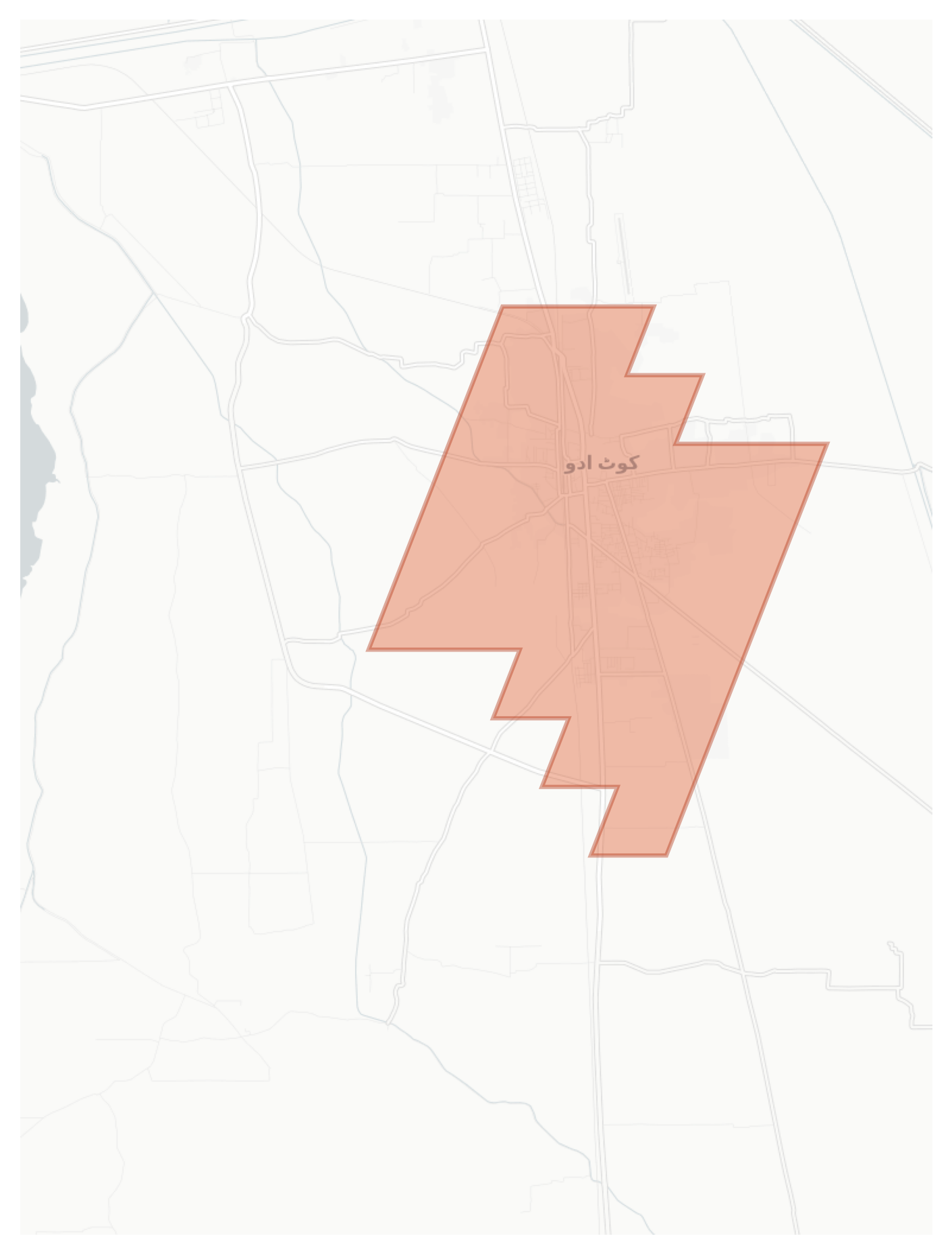 Kot Addu geographic map