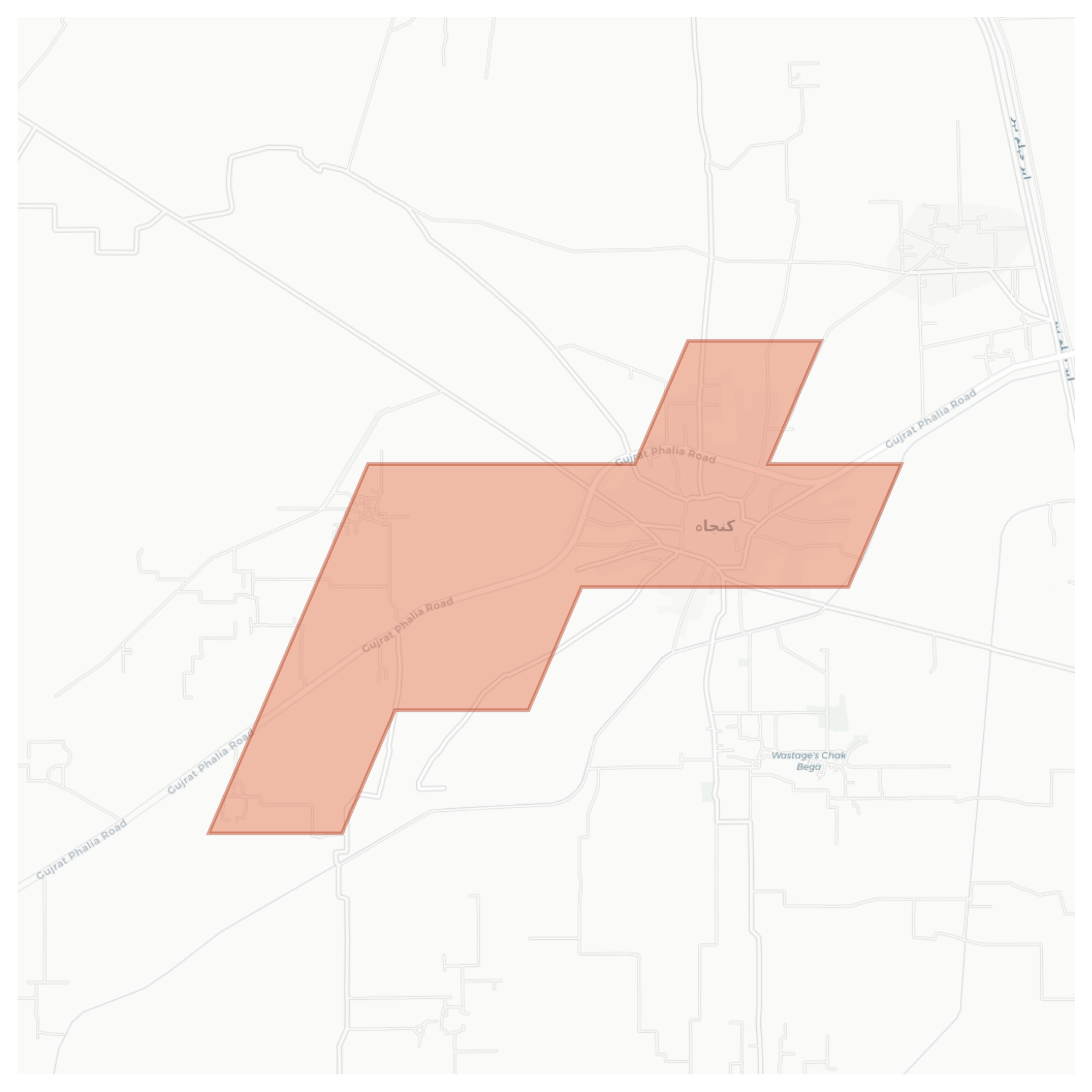 Kunjah geographic map