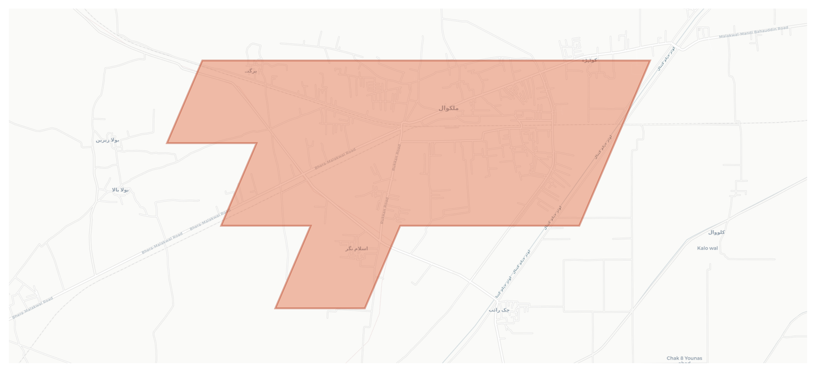Malakwal geographic map