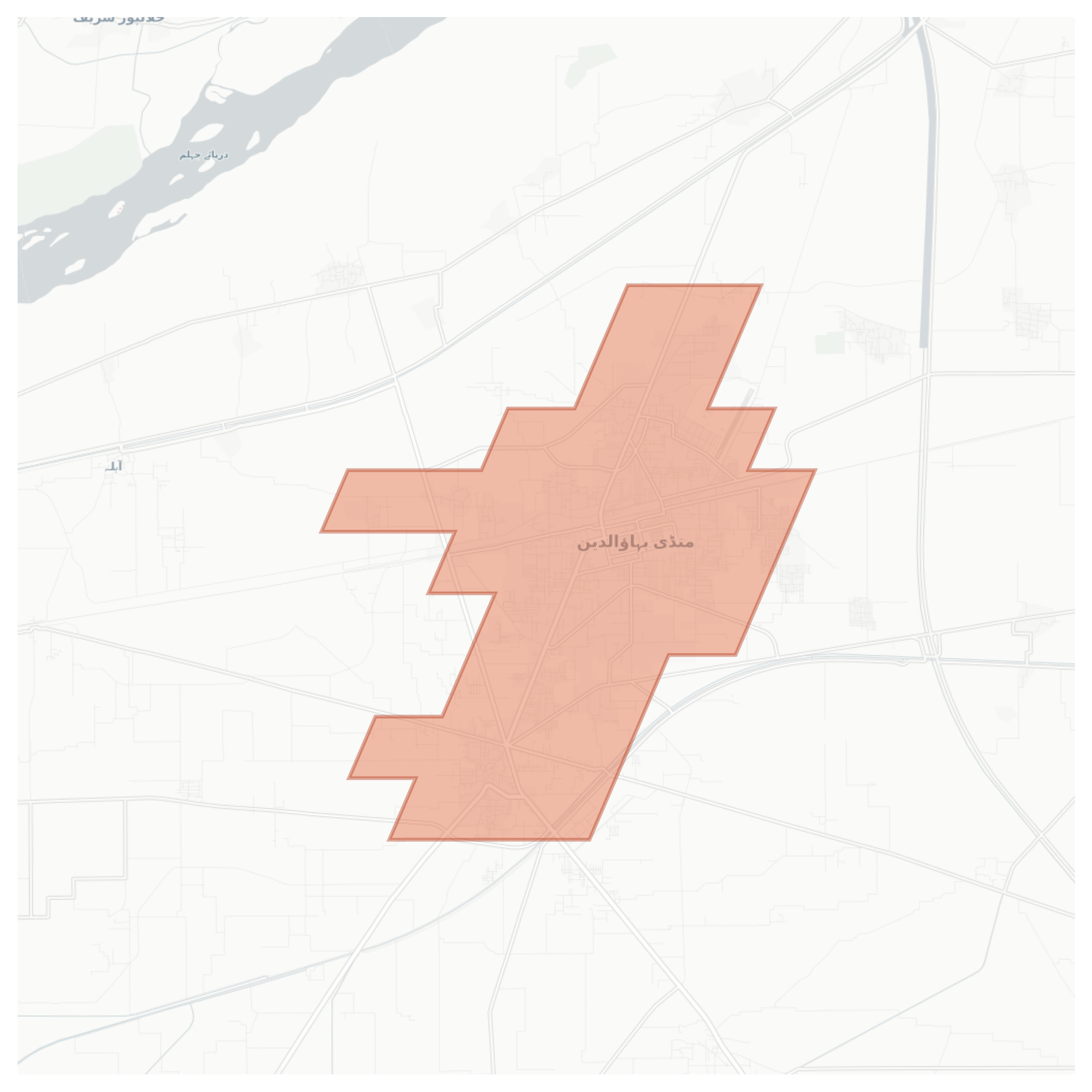 Mandi Bahauddin geographic map