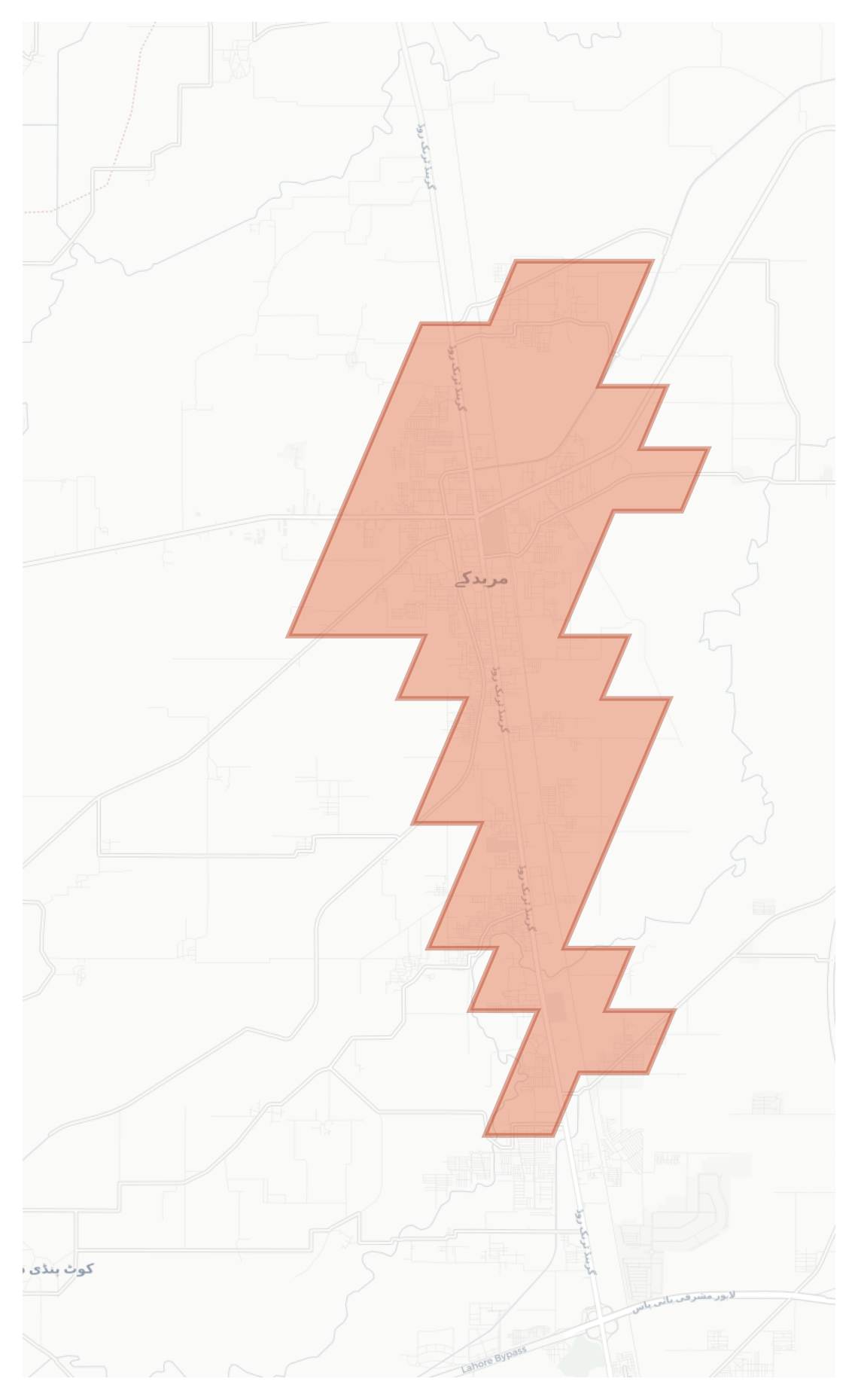 Muridke geographic map