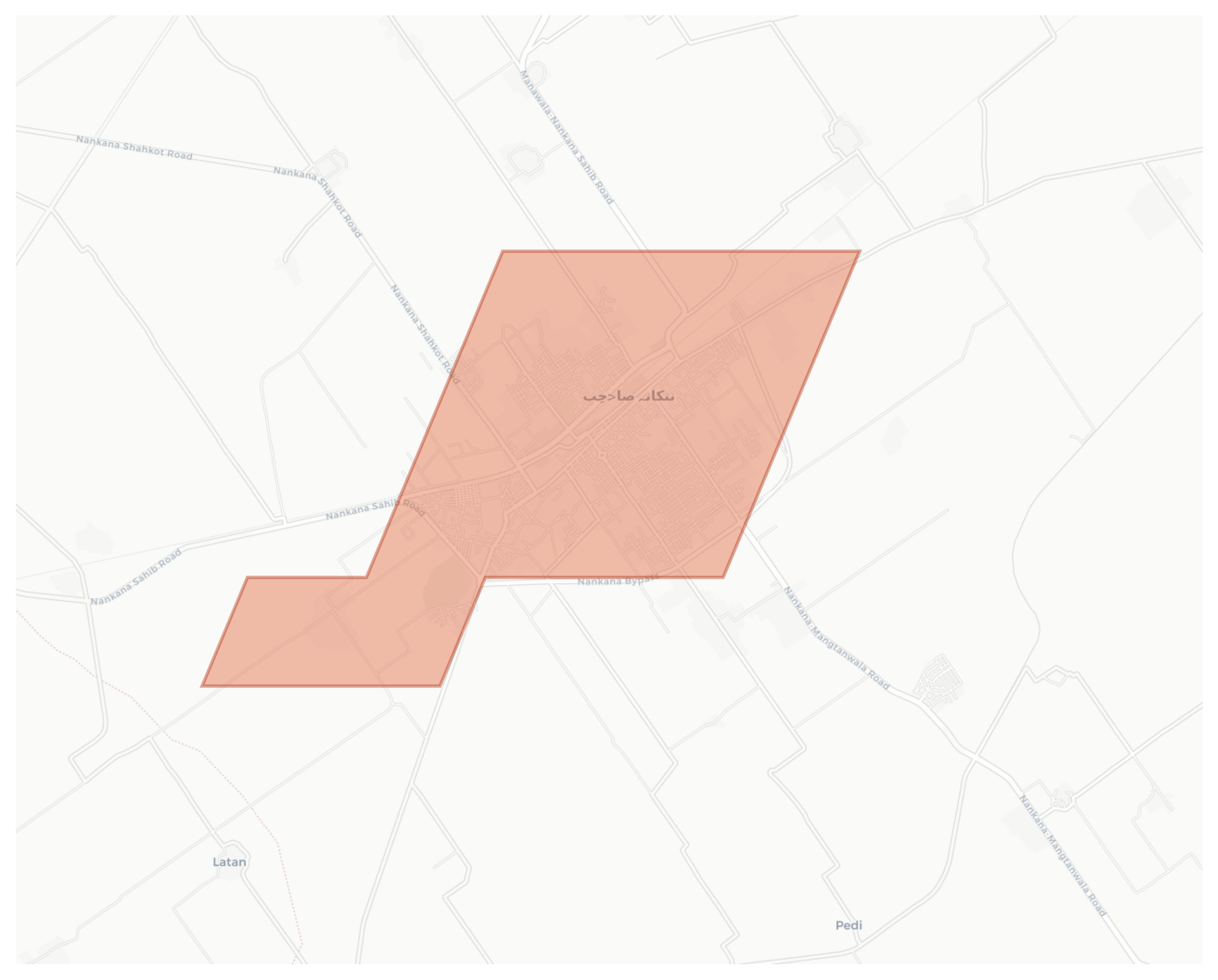 Nankana Sahib geographic map