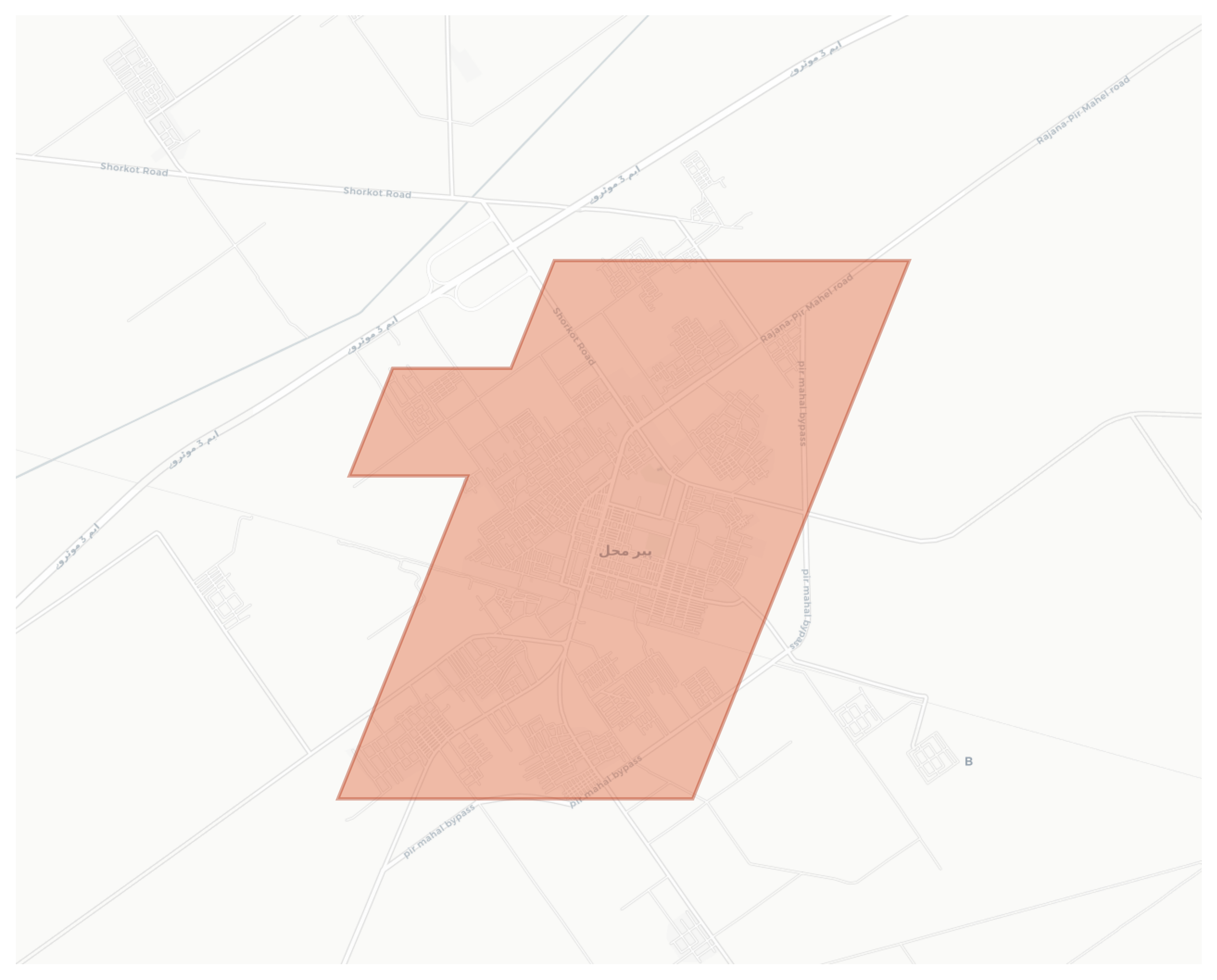 Pir Mahal geographic map