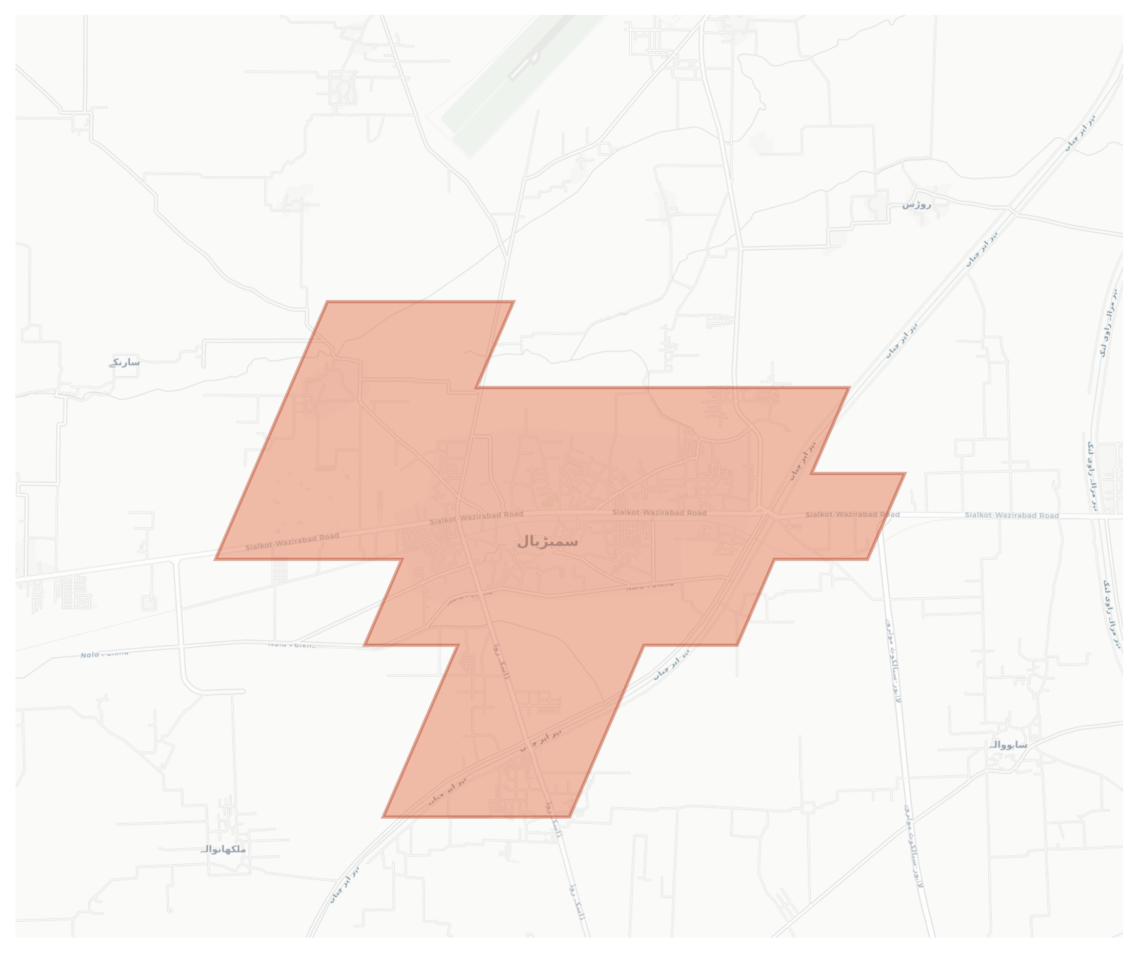 Sambrial geographic map