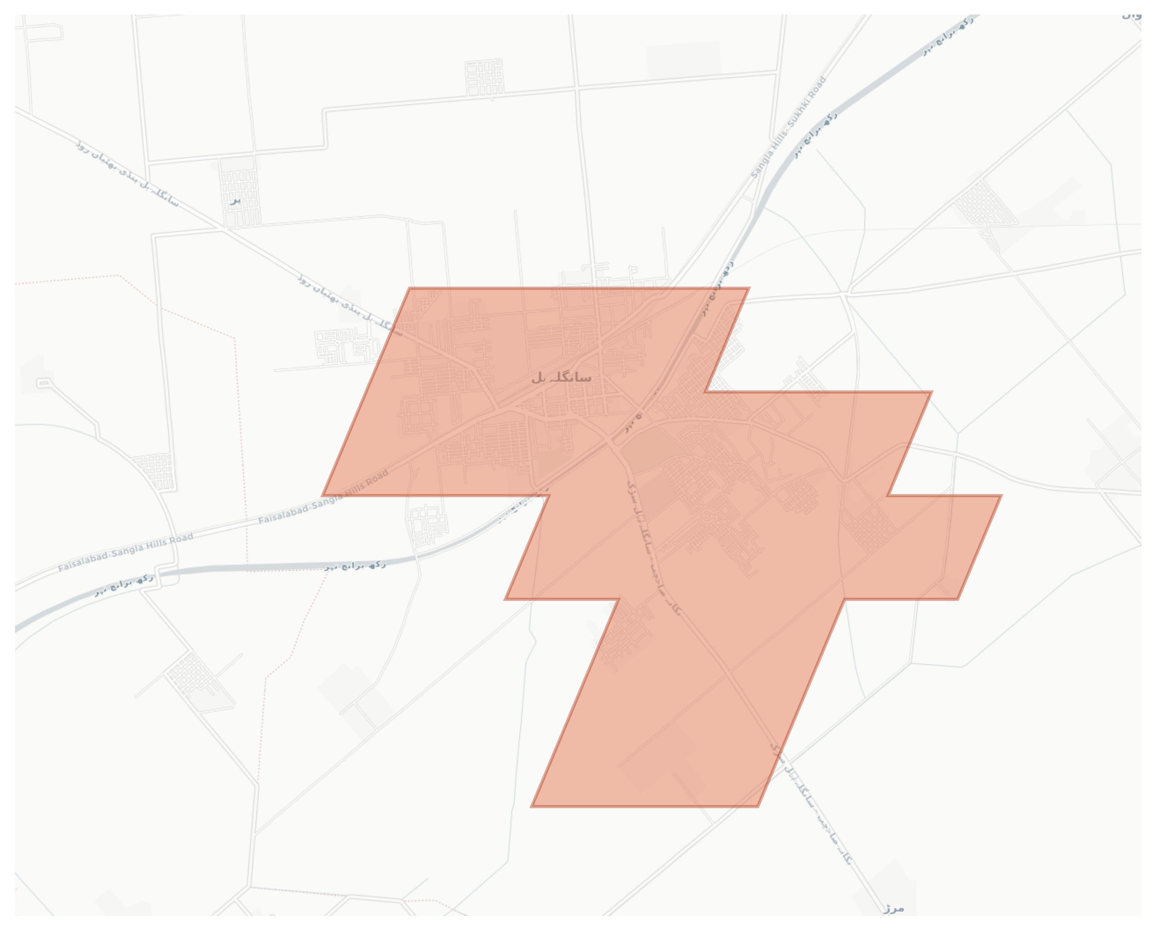 Sangla Hill geographic map