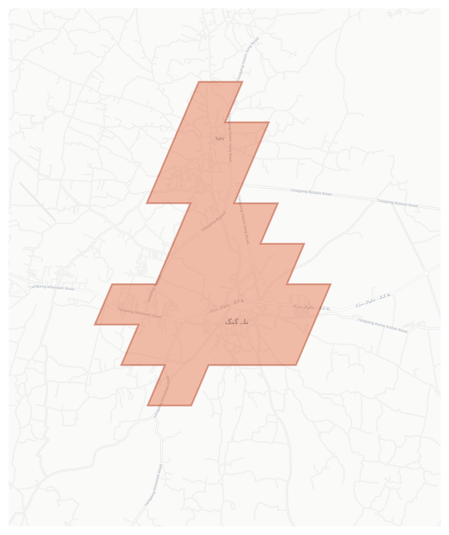 Talagang geographic map