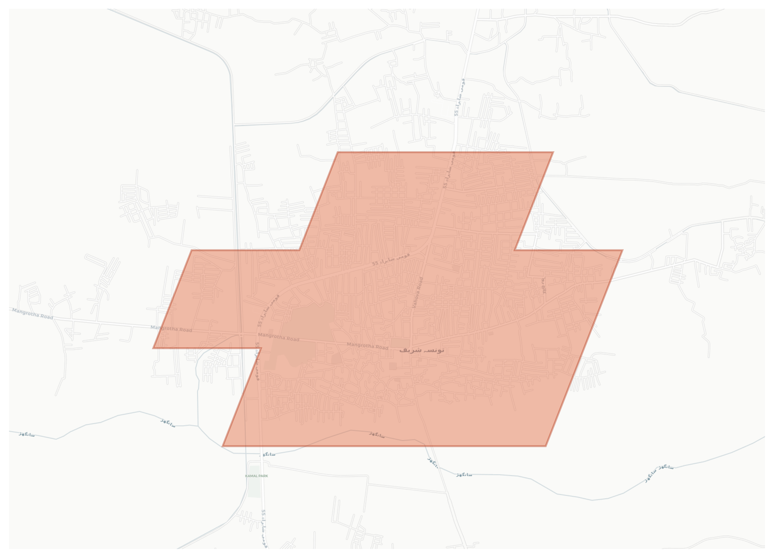 Taunsa Sharif geographic map