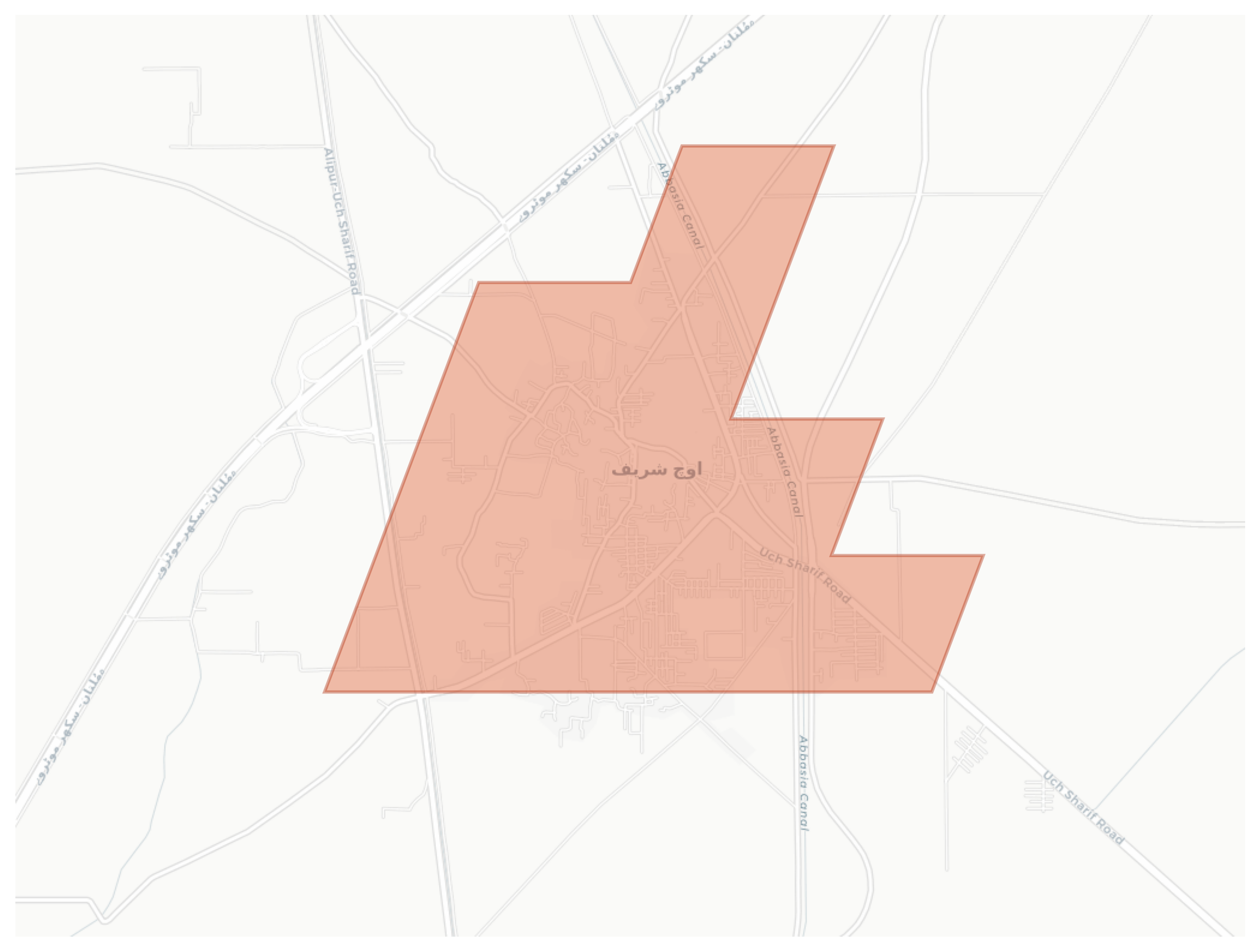 Uch Sharif geographic map