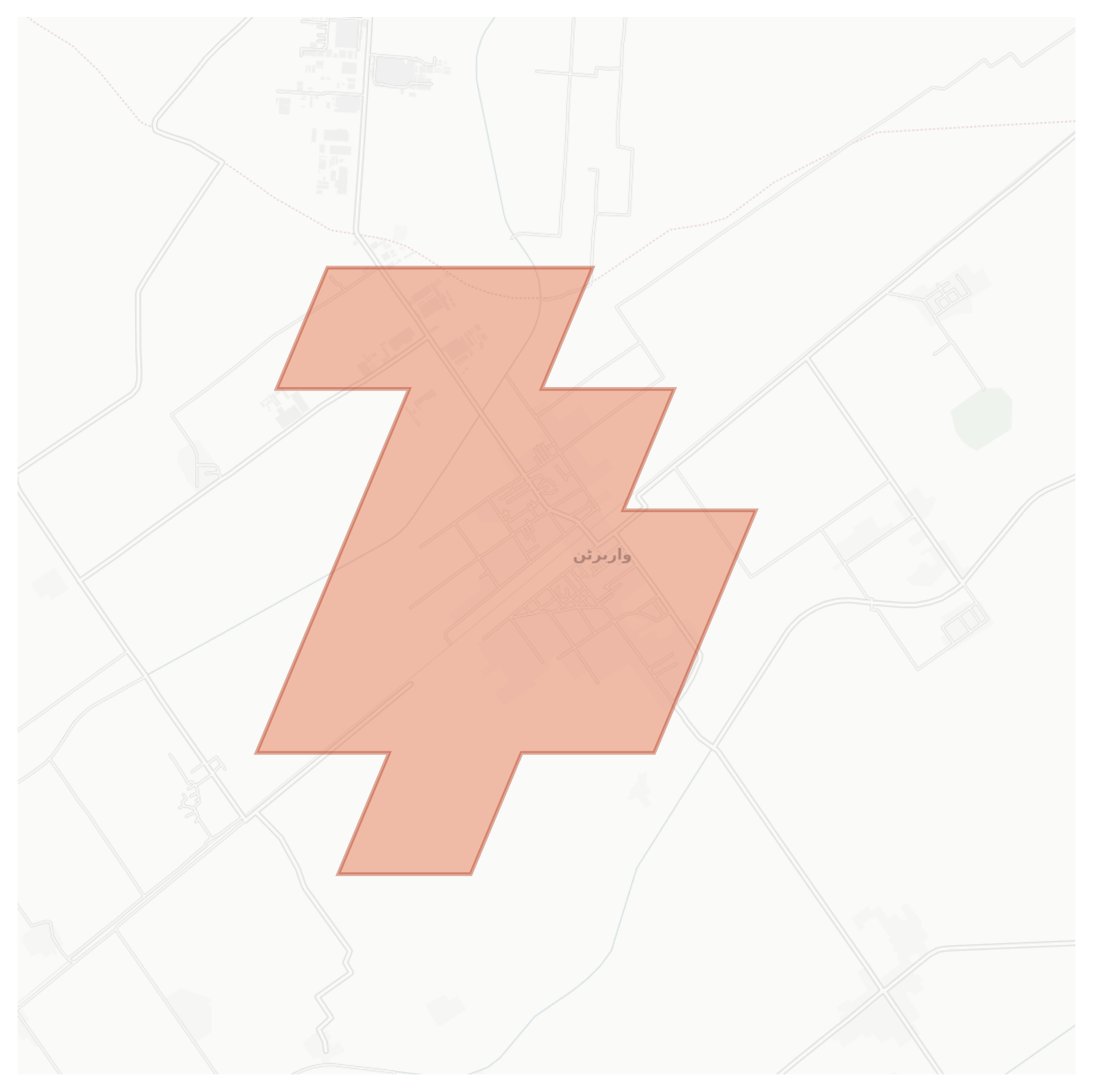 Warburton geographic map