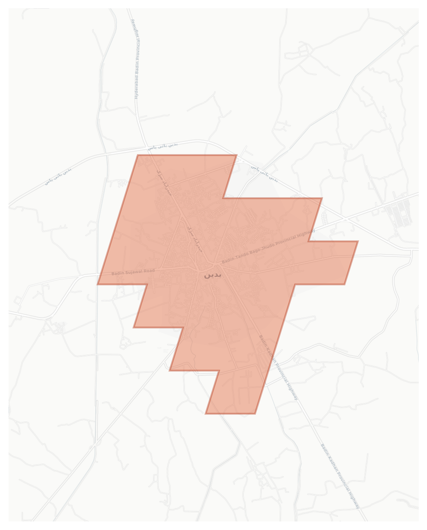 Badin geographic map