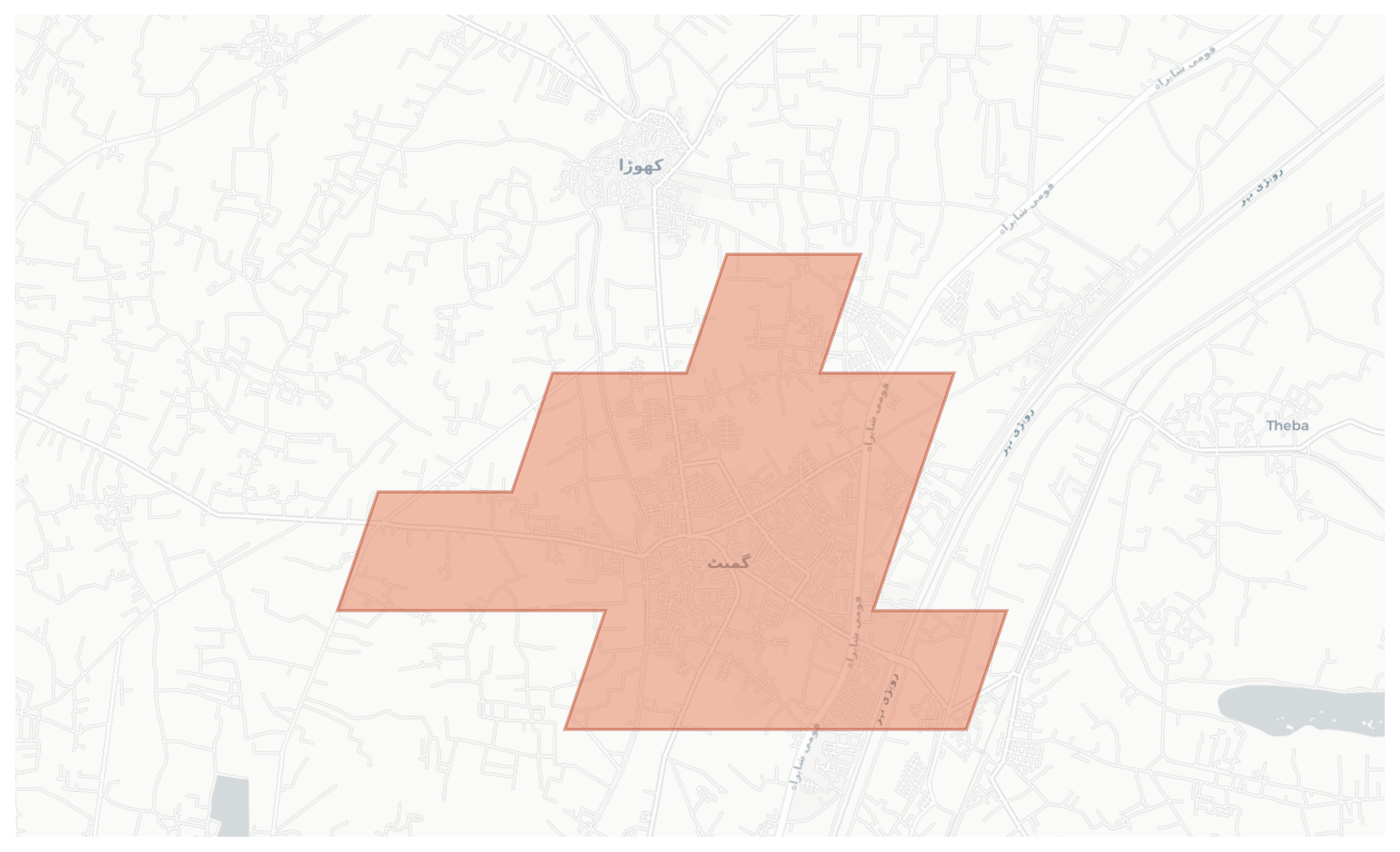 Gambat geographic map