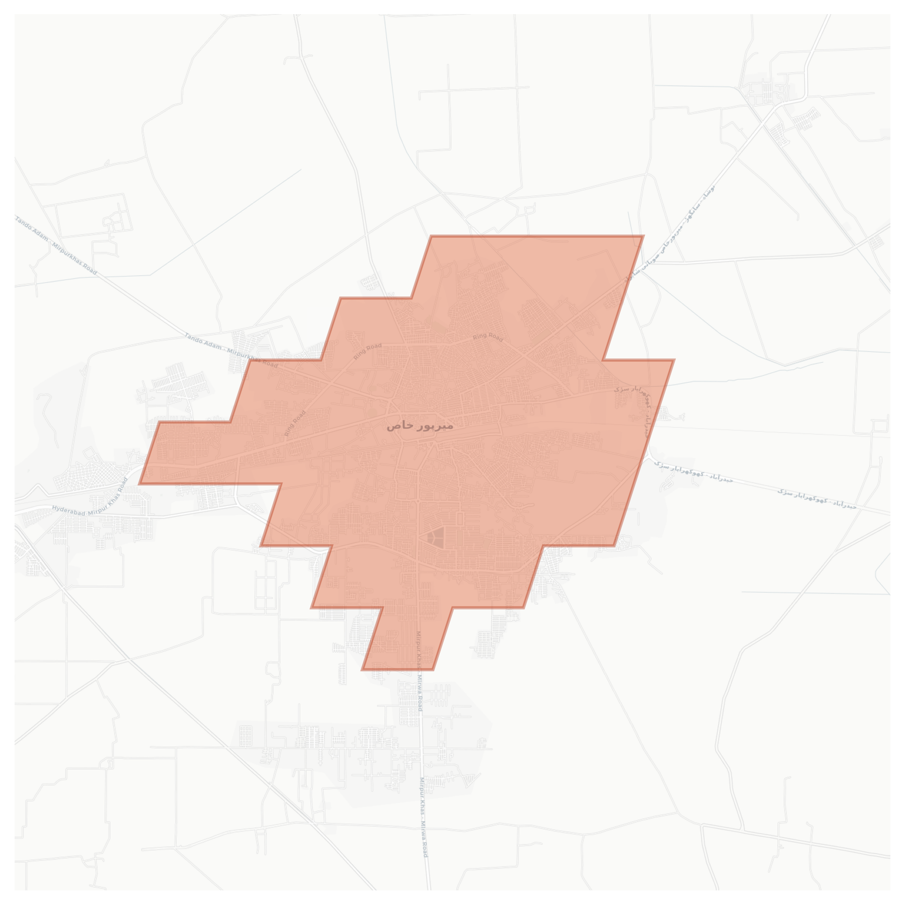 Mirpur Khas geographic map