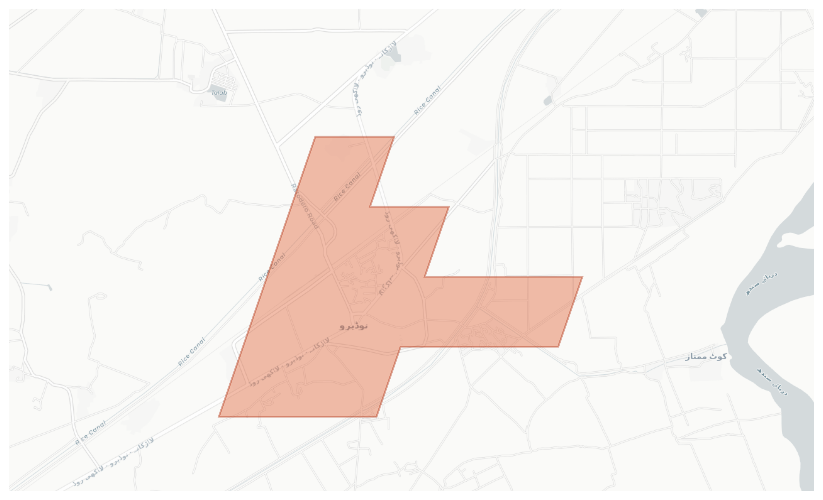 Naudero geographic map