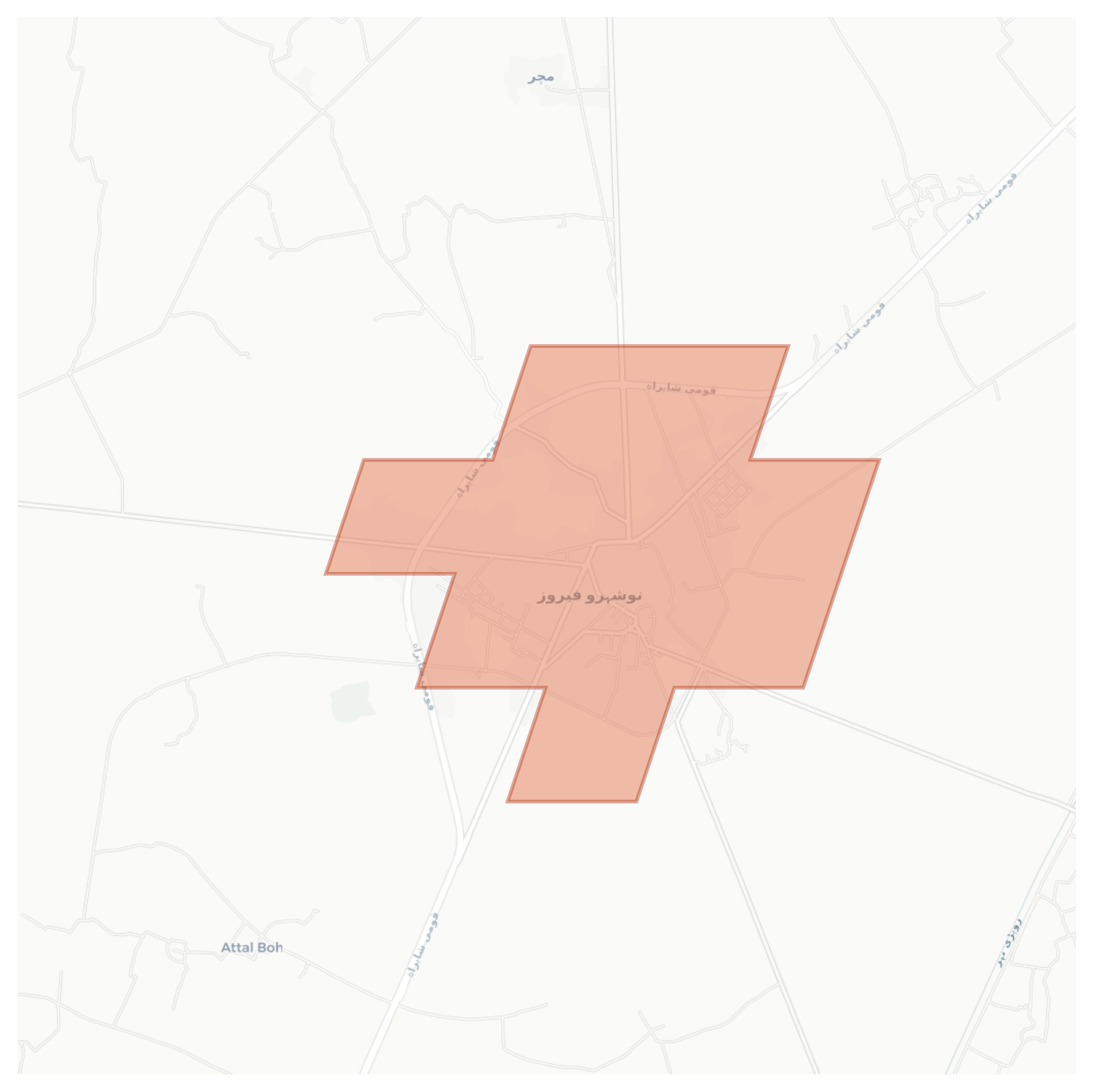Naushahro Feroze geographic map