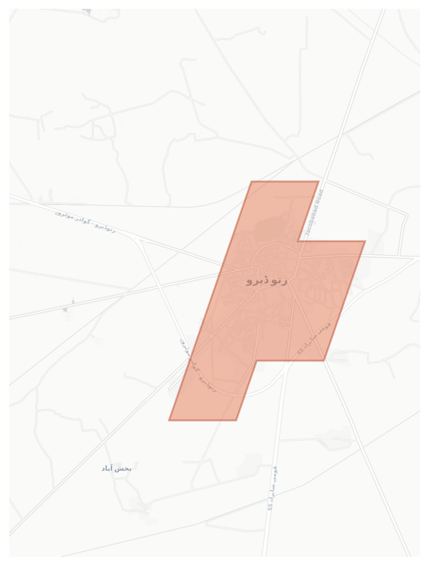 Ratodero geographic map