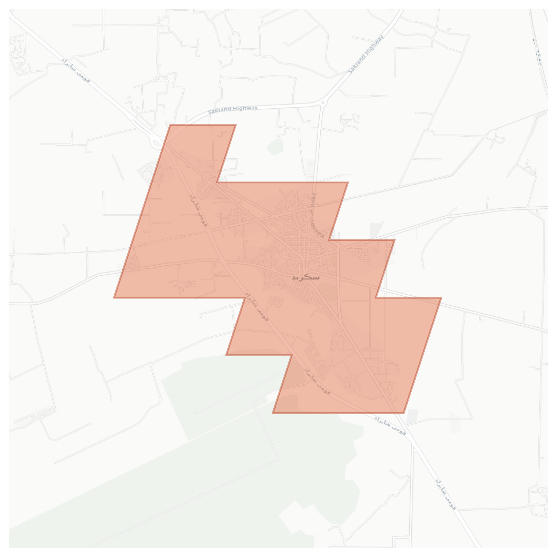 Sakrand geographic map