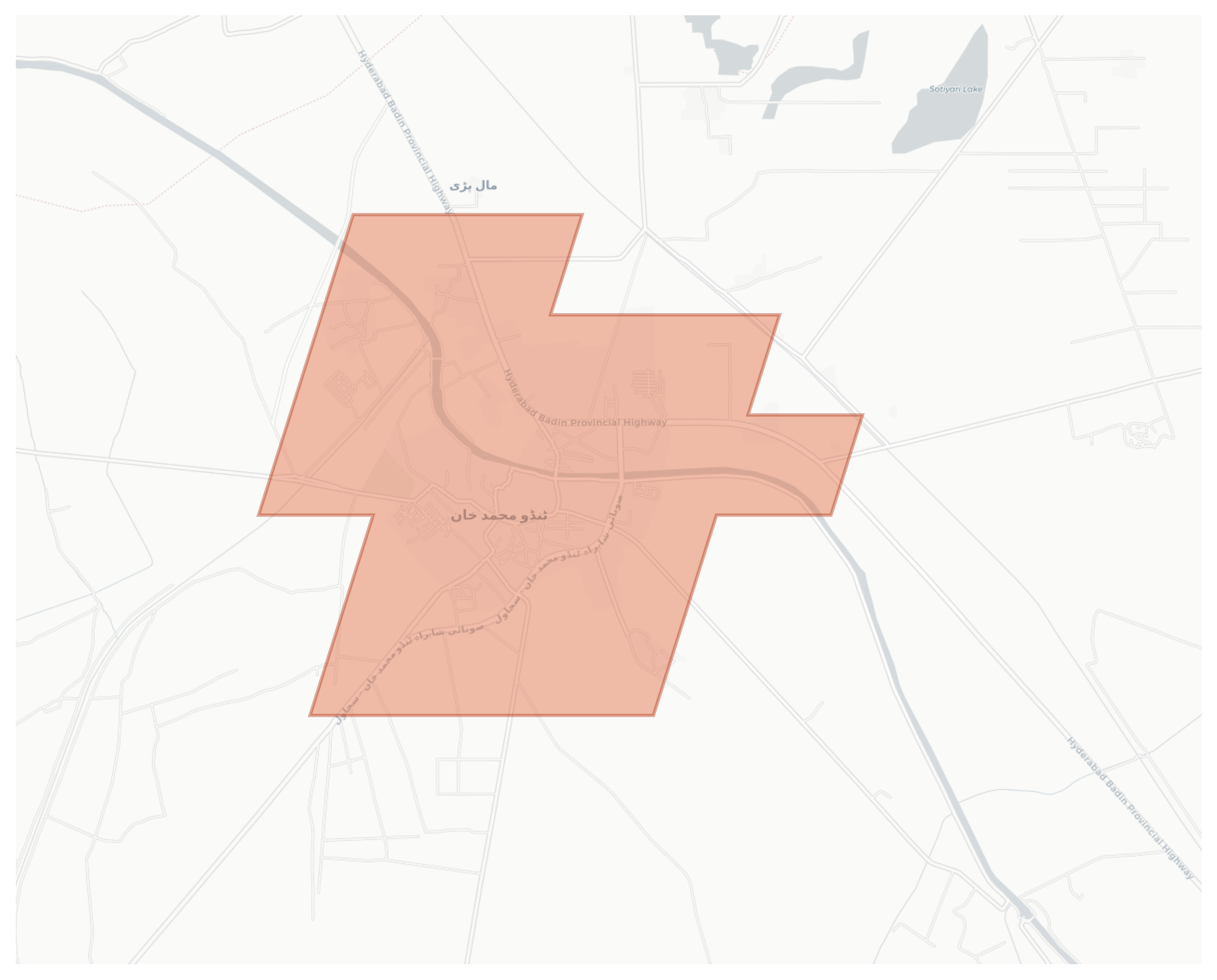 Tando Muhammad Khan geographic map