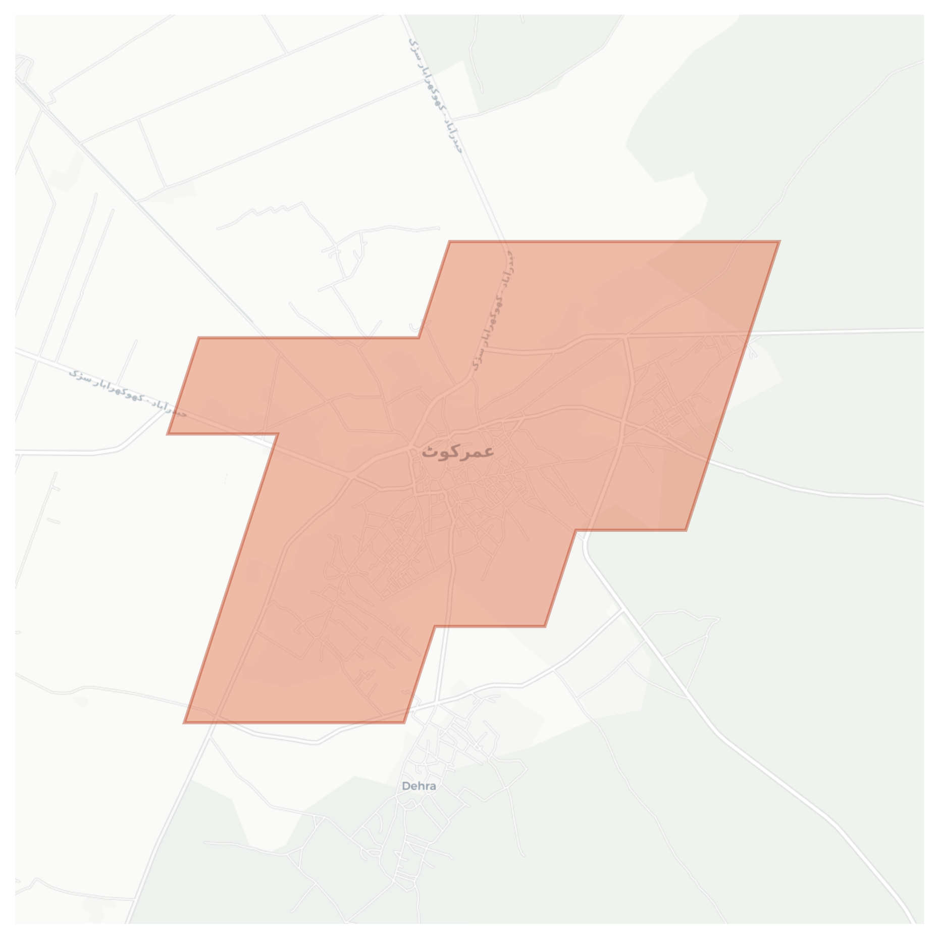 Umerkot geographic map