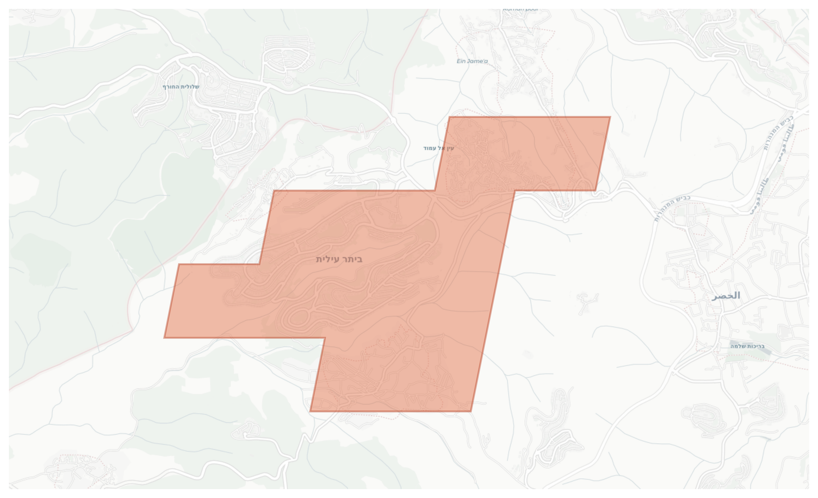 Beitar Ilit geographic map