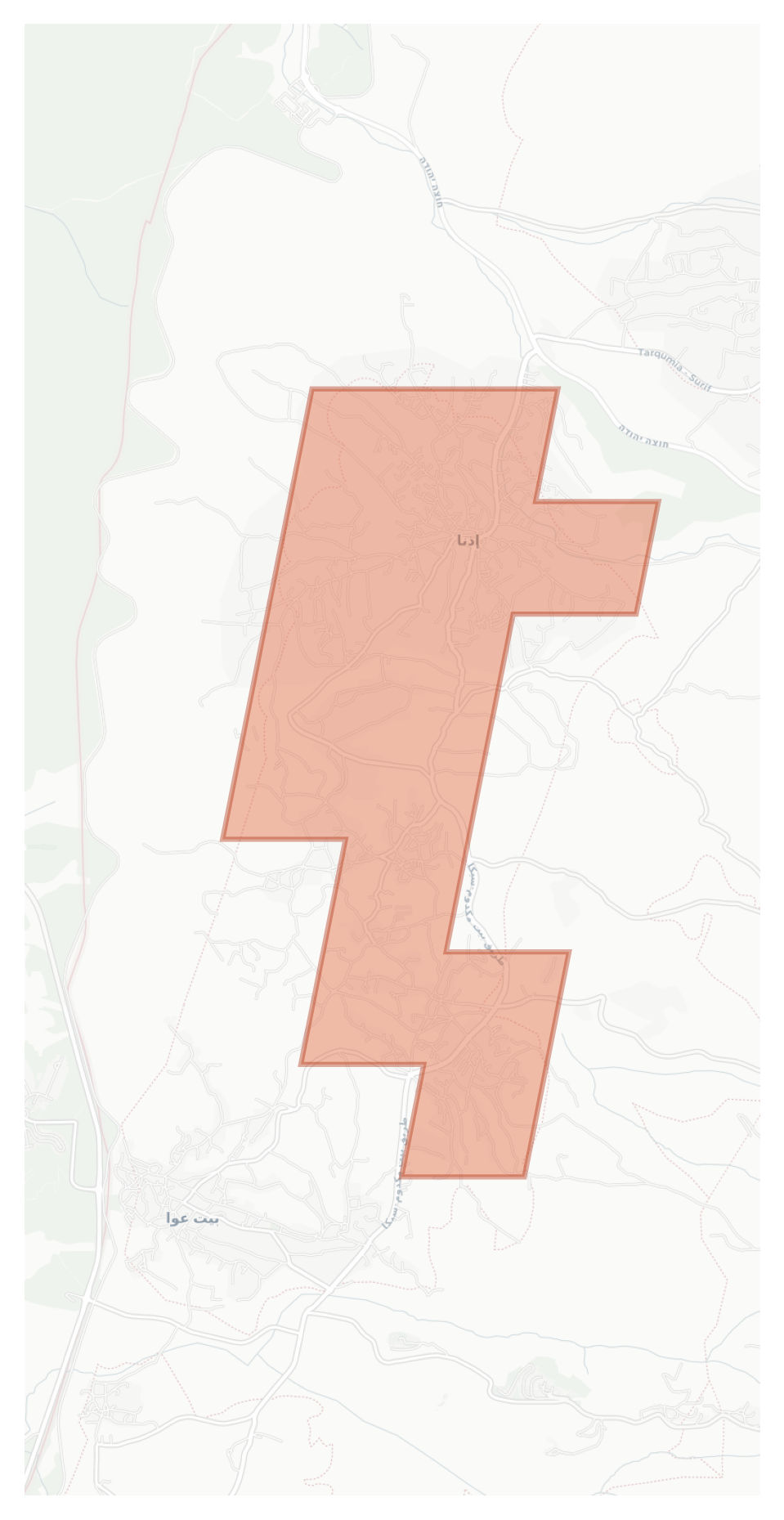 Idhna geographic map