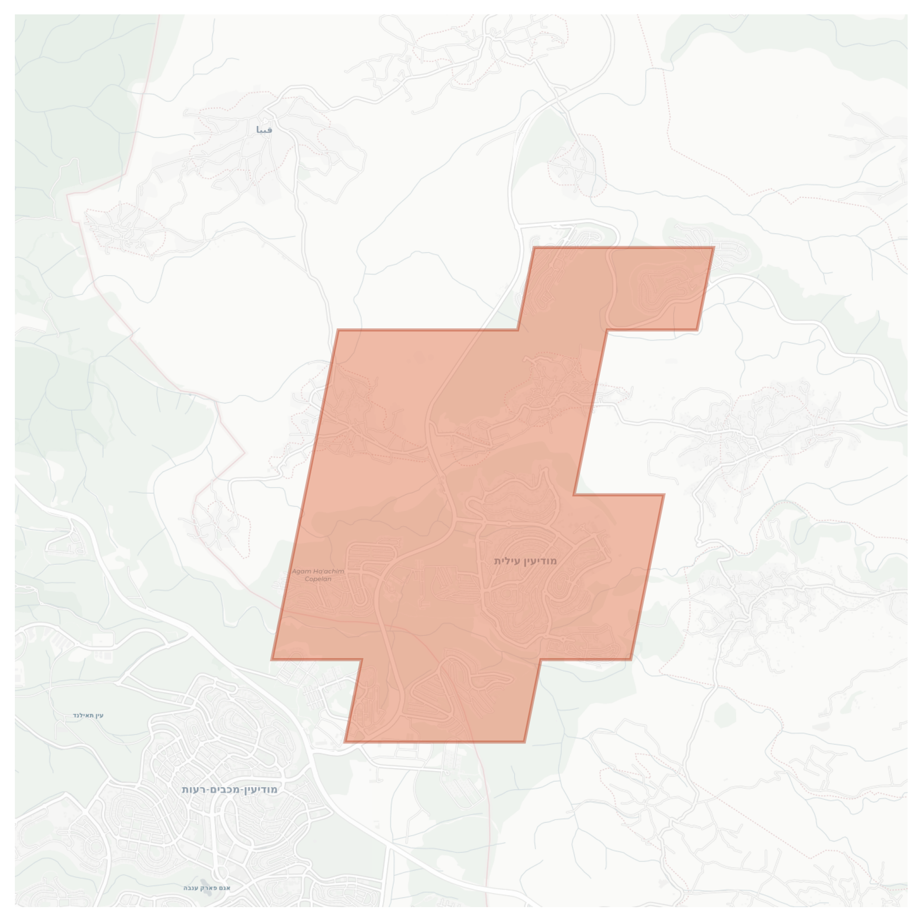 Modi'in Illit geographic map