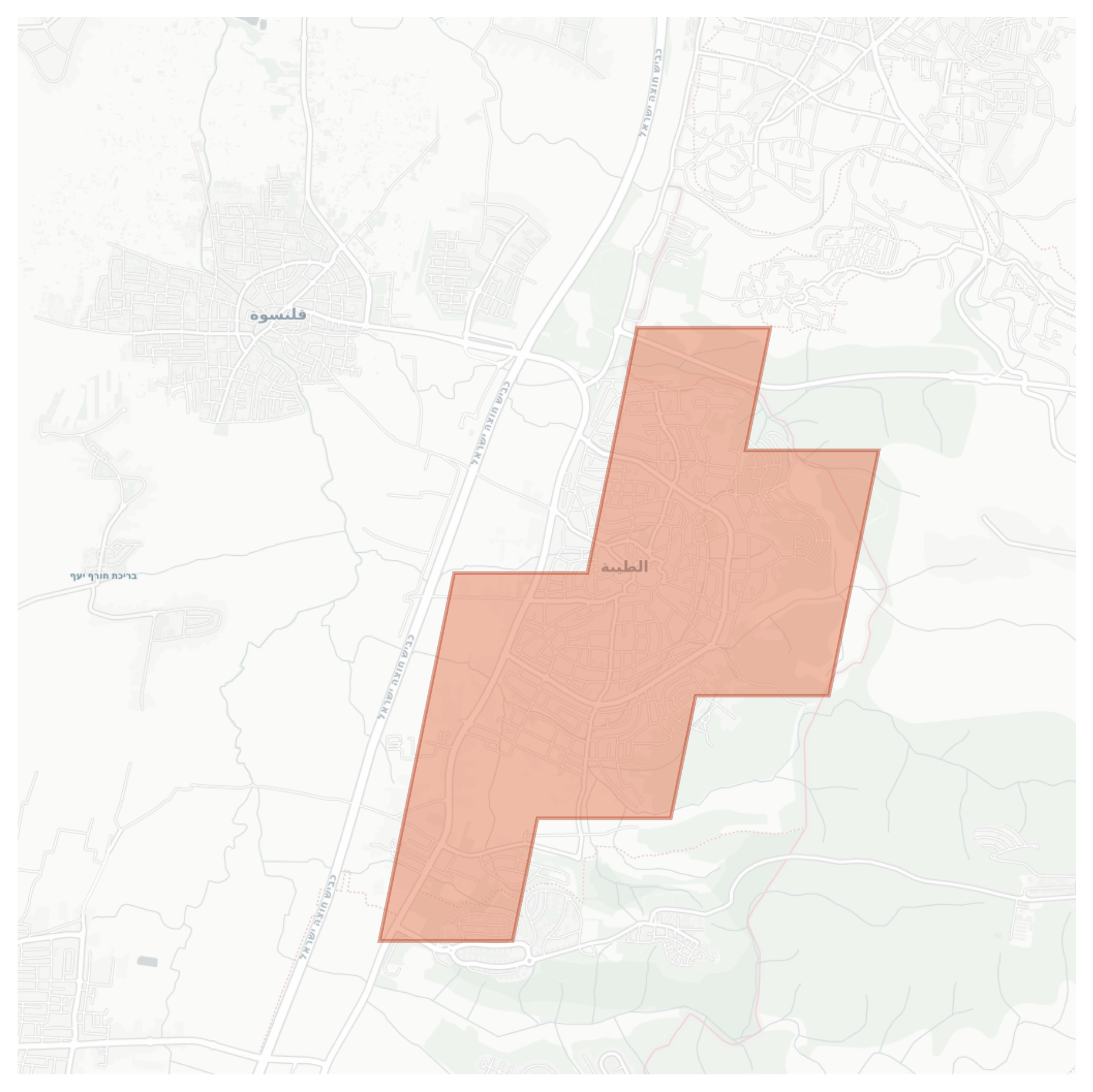Taibe geographic map